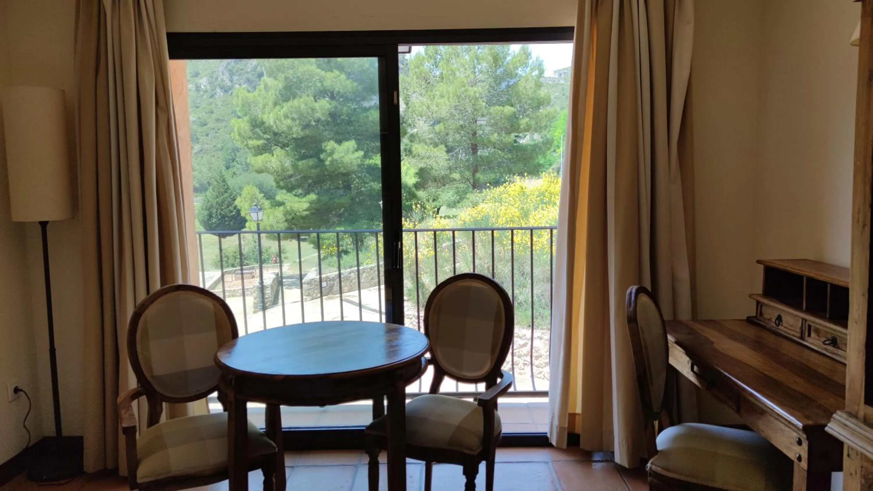 Garden view in La Figuerola Hotel & Restaurant