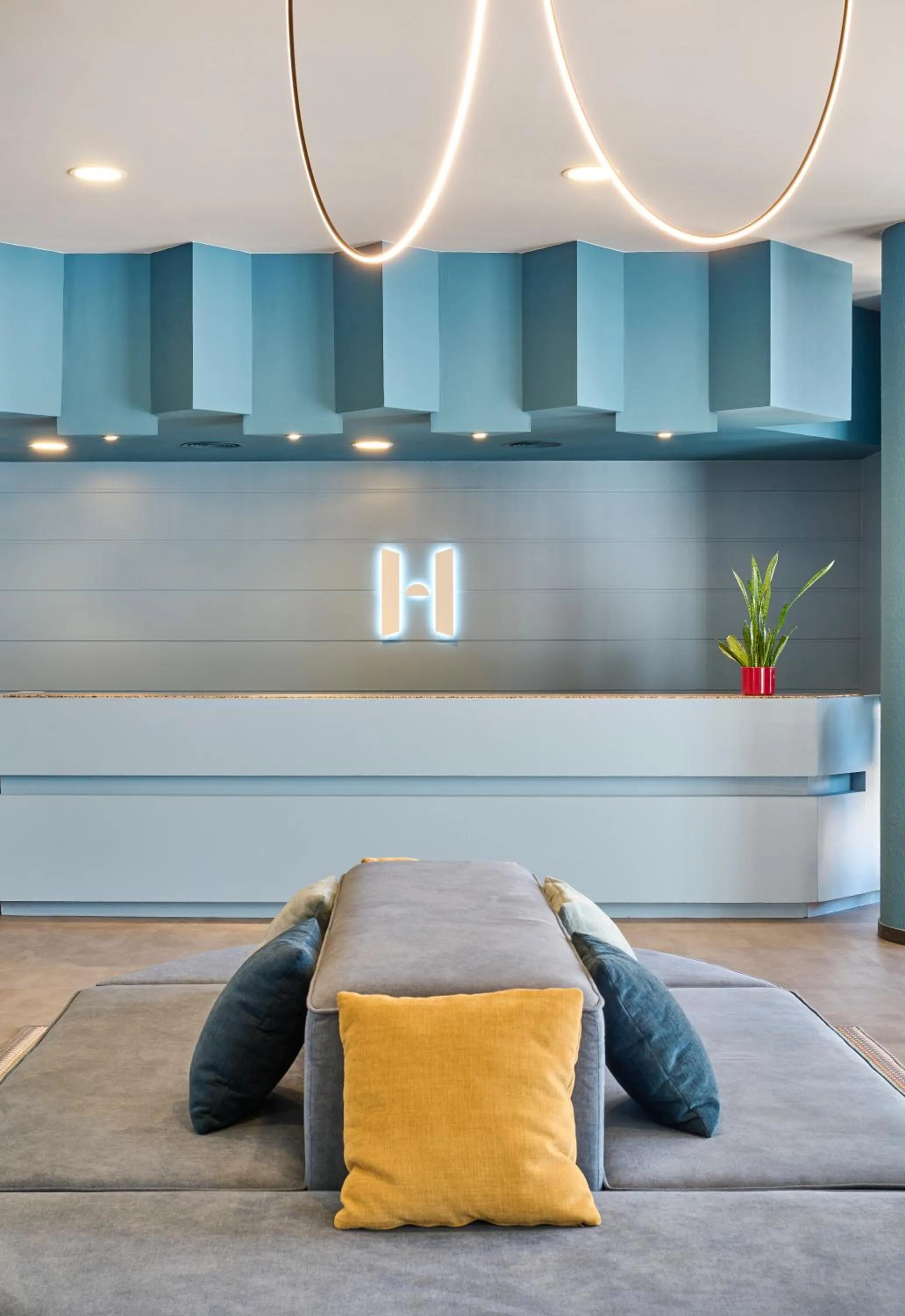 Lobby or reception in Hesperia Sant Joan