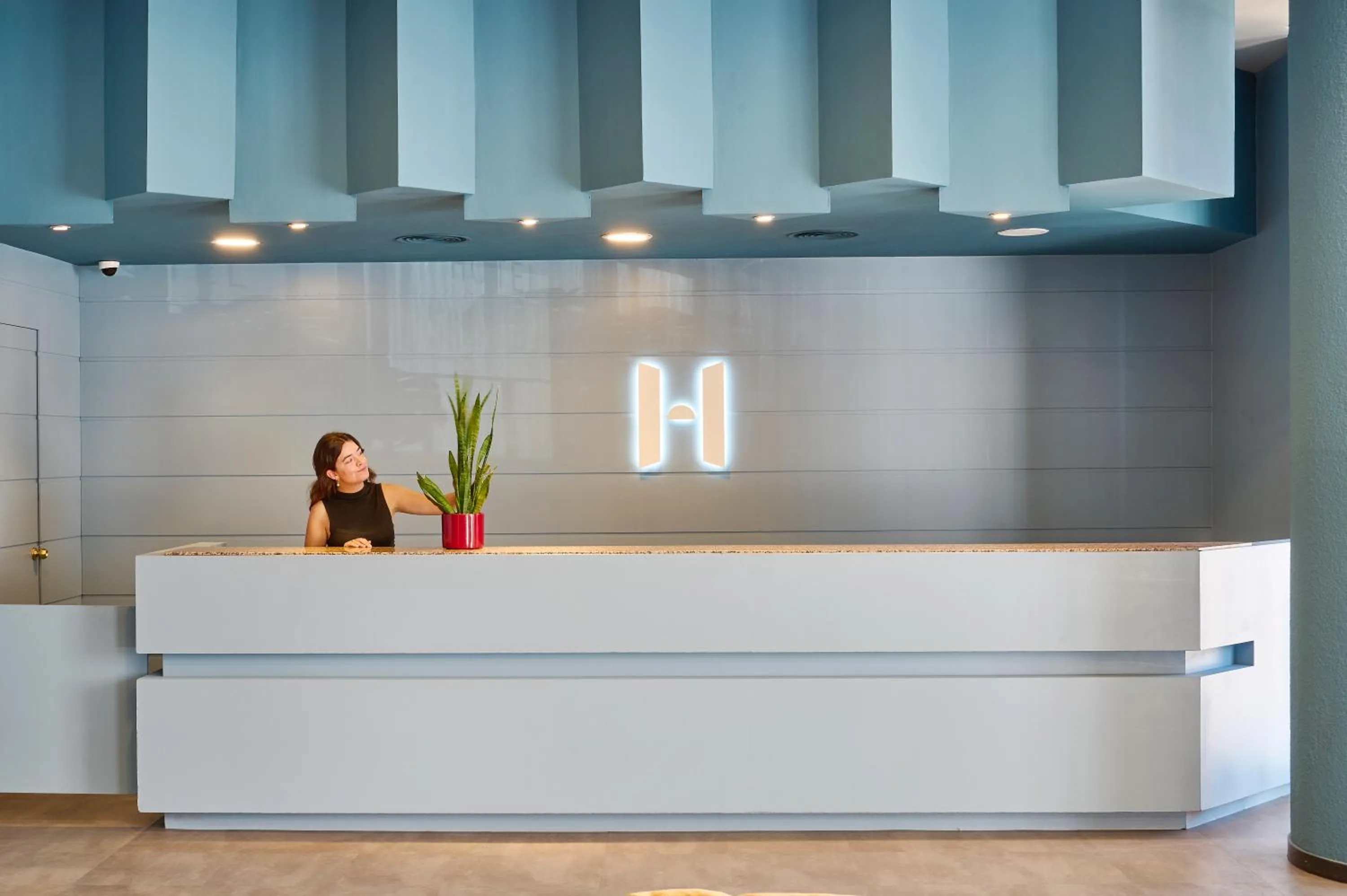 Lobby or reception in Hesperia Sant Joan