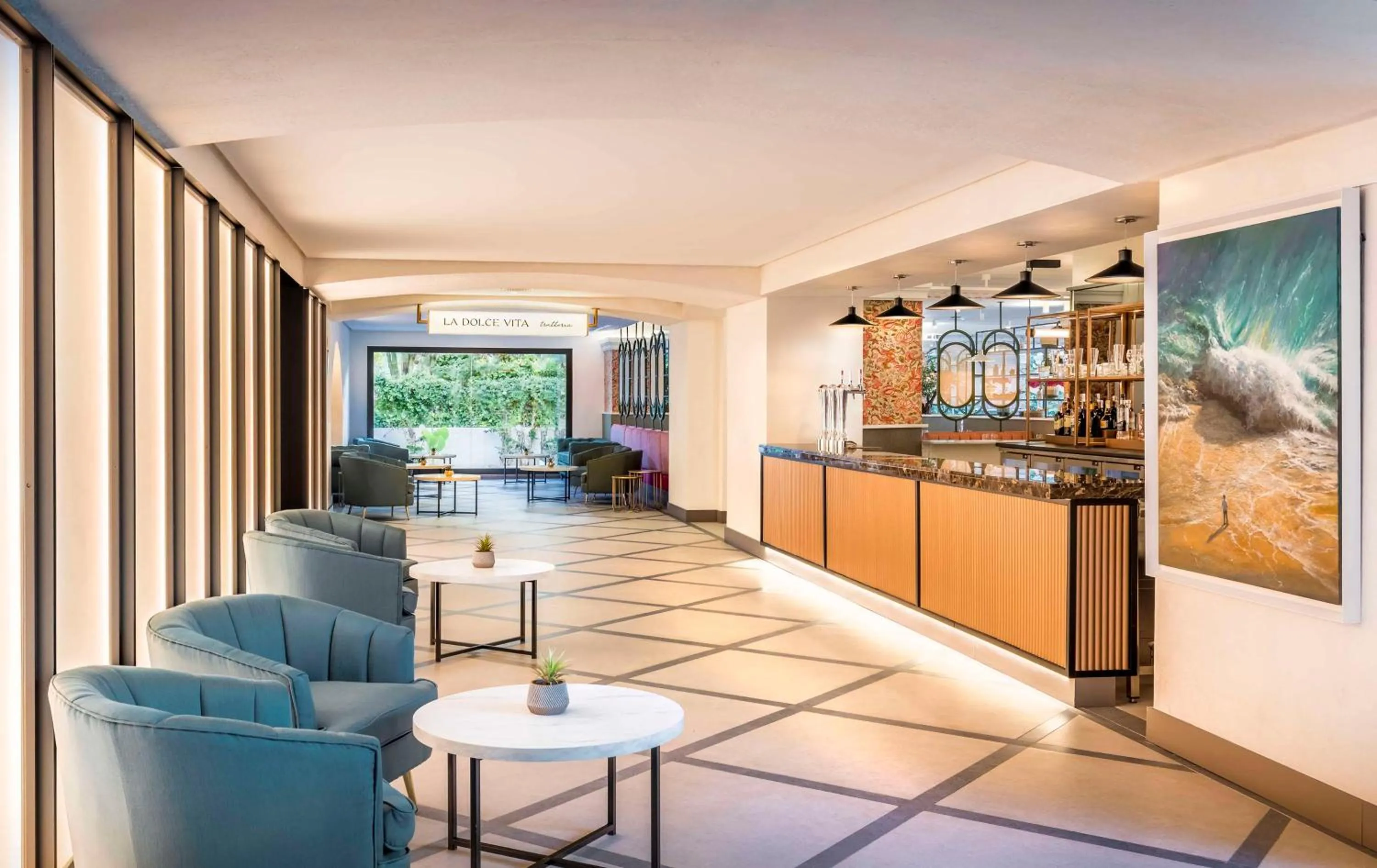 Lounge or bar in Occidental Puerto Banús