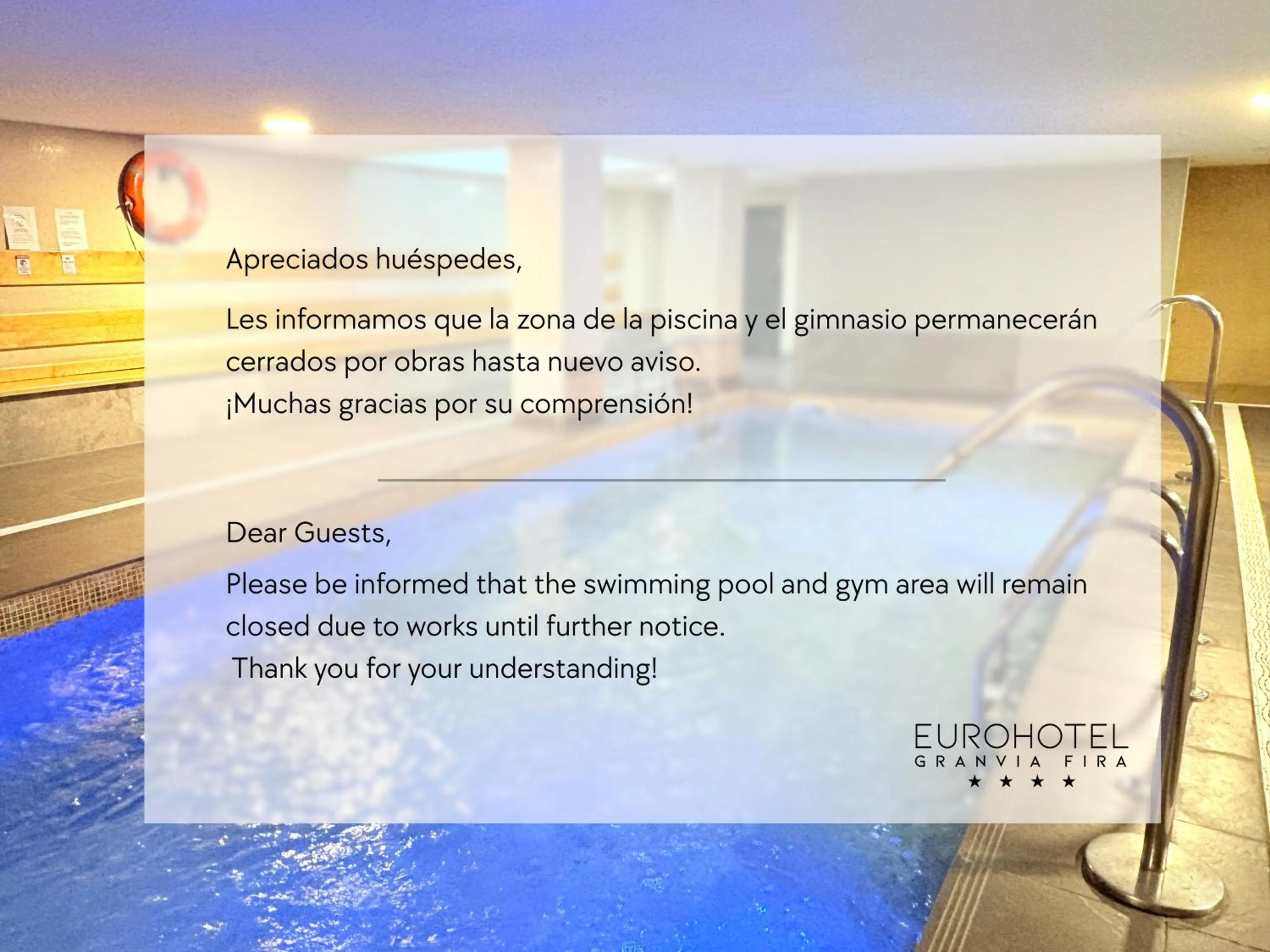 Sauna in Eurohotel Barcelona Granvia Fira