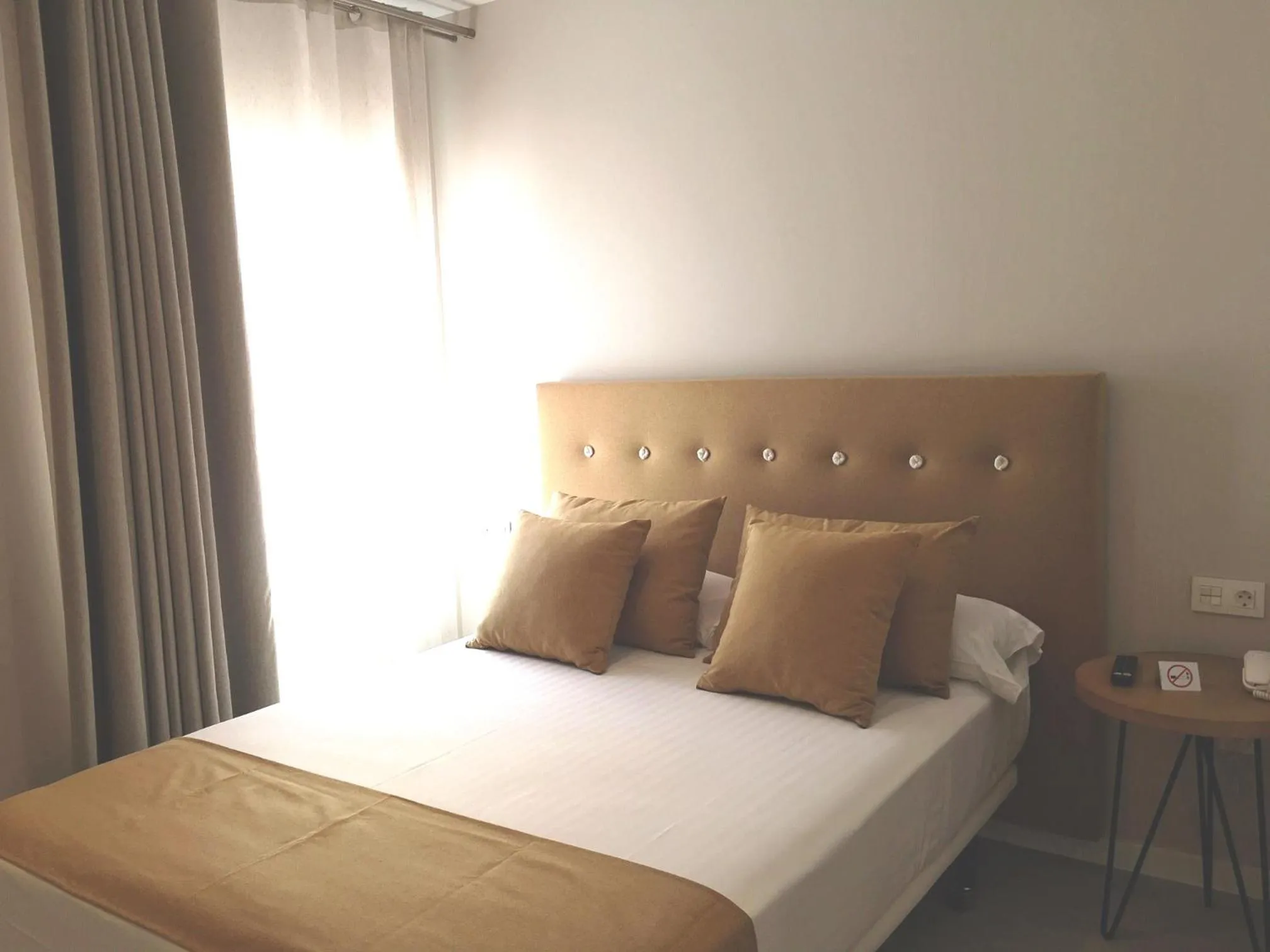 Decorative detail, Bed in Hostal San Juan