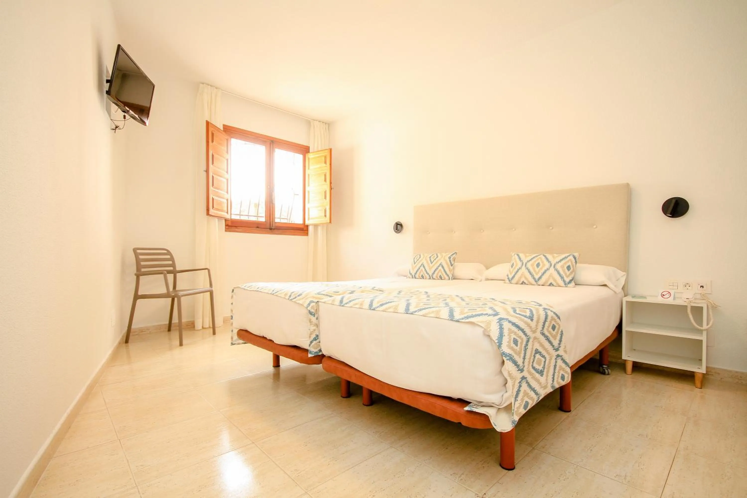 Decorative detail, Bed in Hostal San Juan