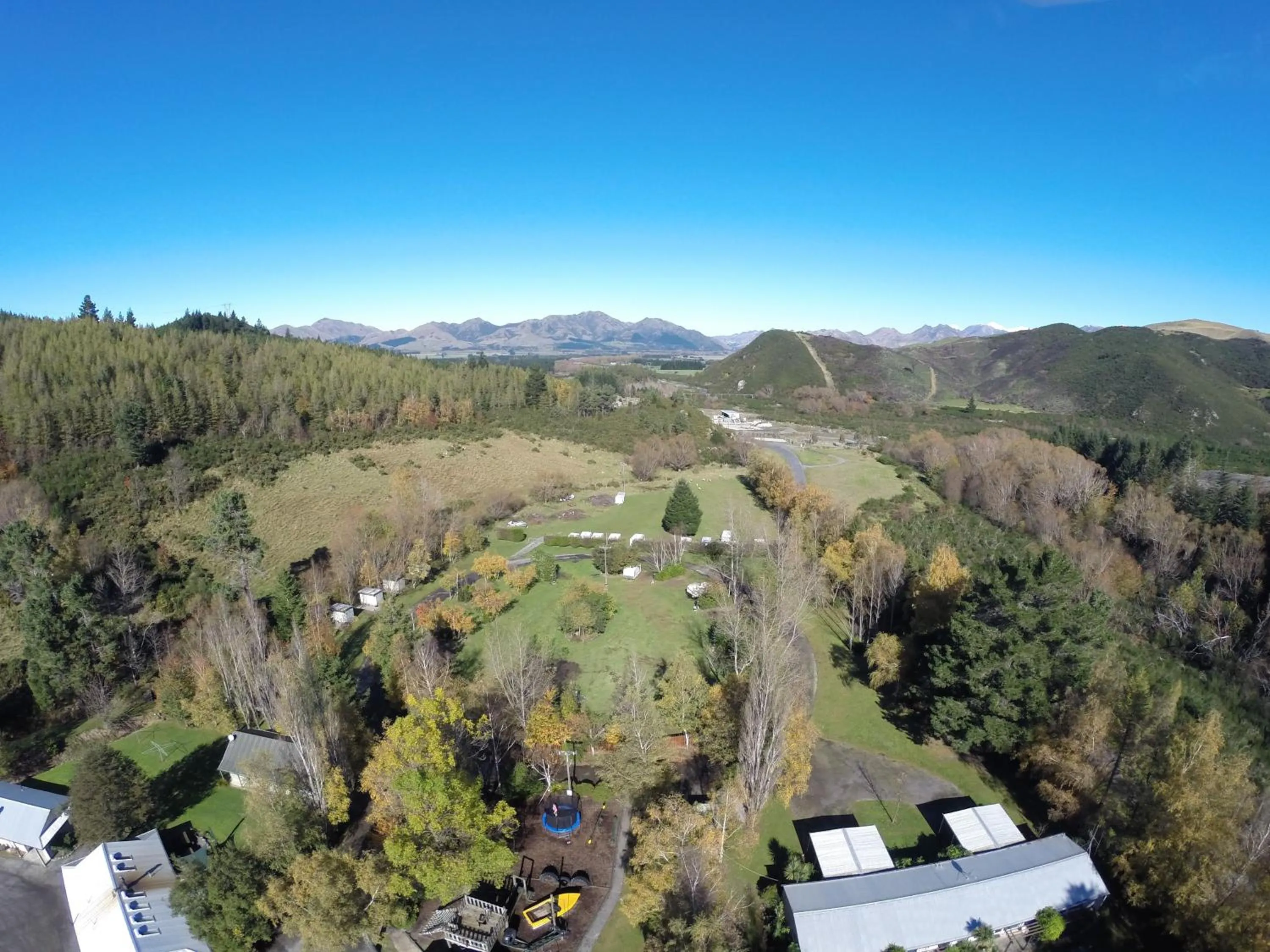 Bird's eye view in Alpine Adventure Holiday Park
