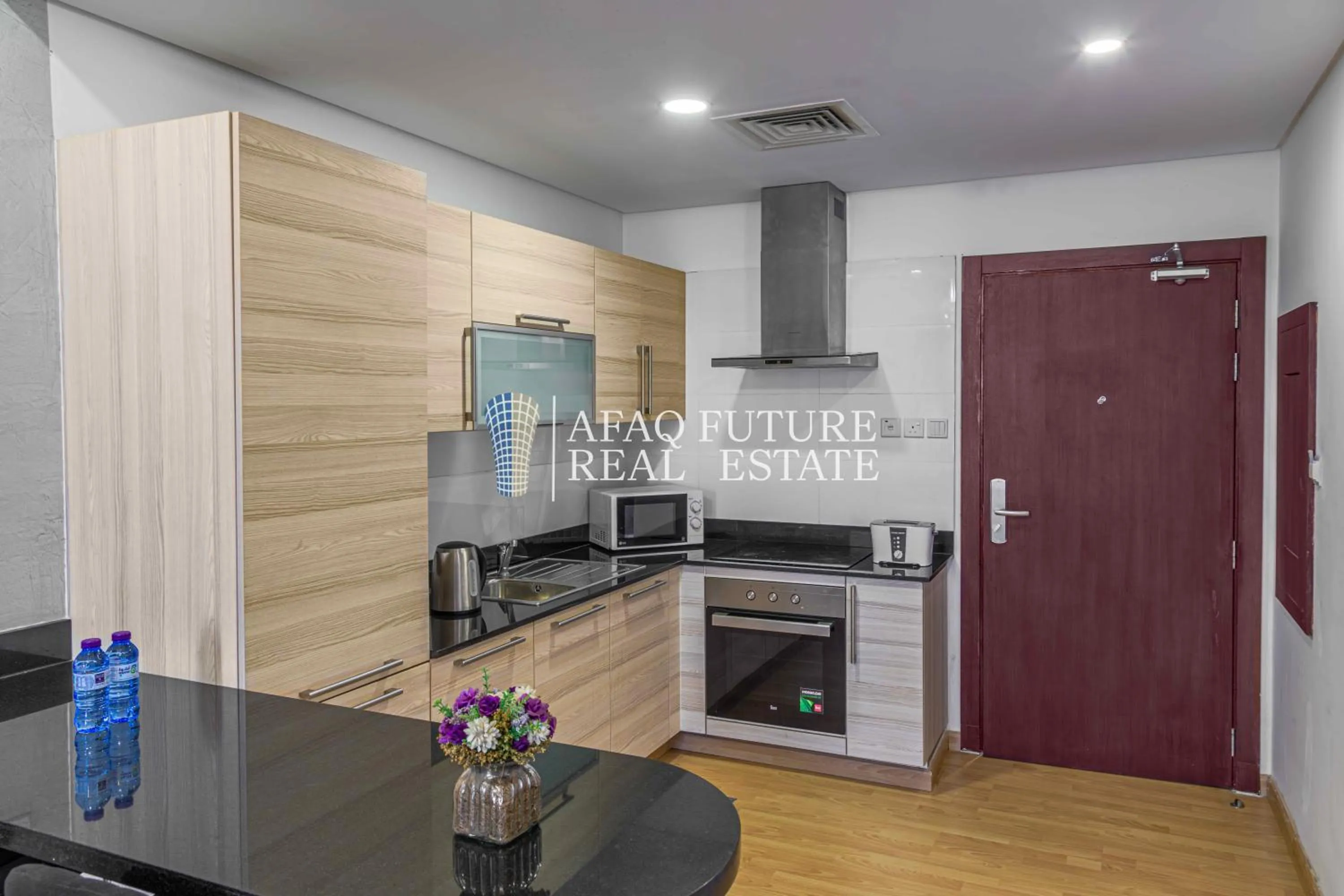 Kitchen or kitchenette in Afaq Tower