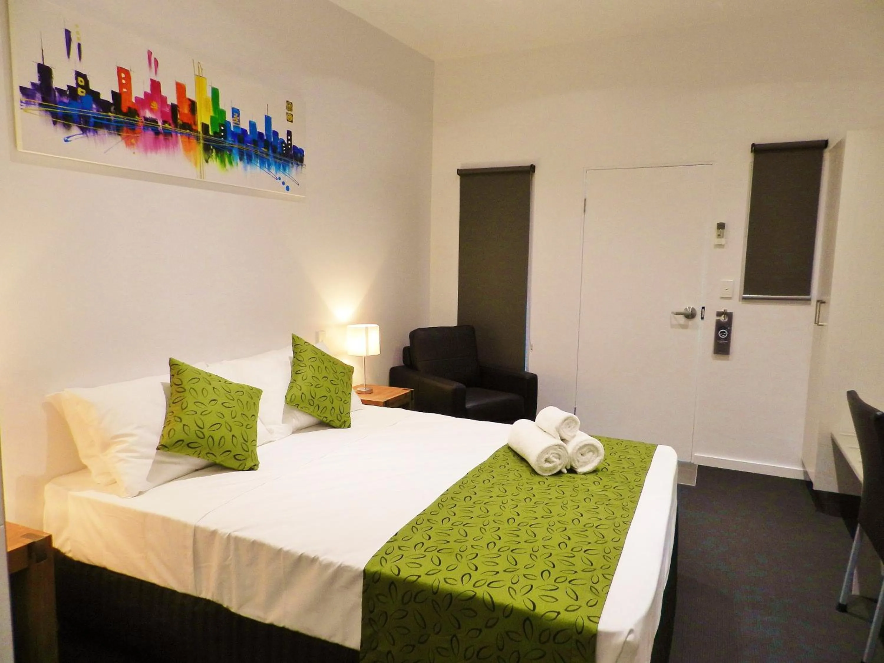 Bed in Copper City Motel