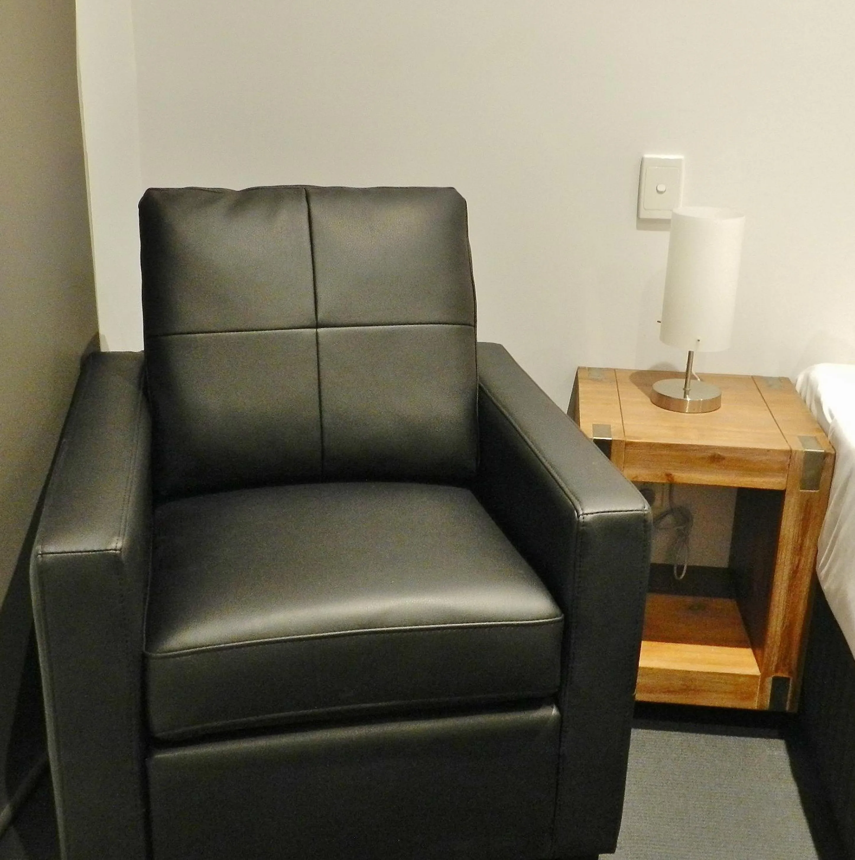 Seating area in Copper City Motel