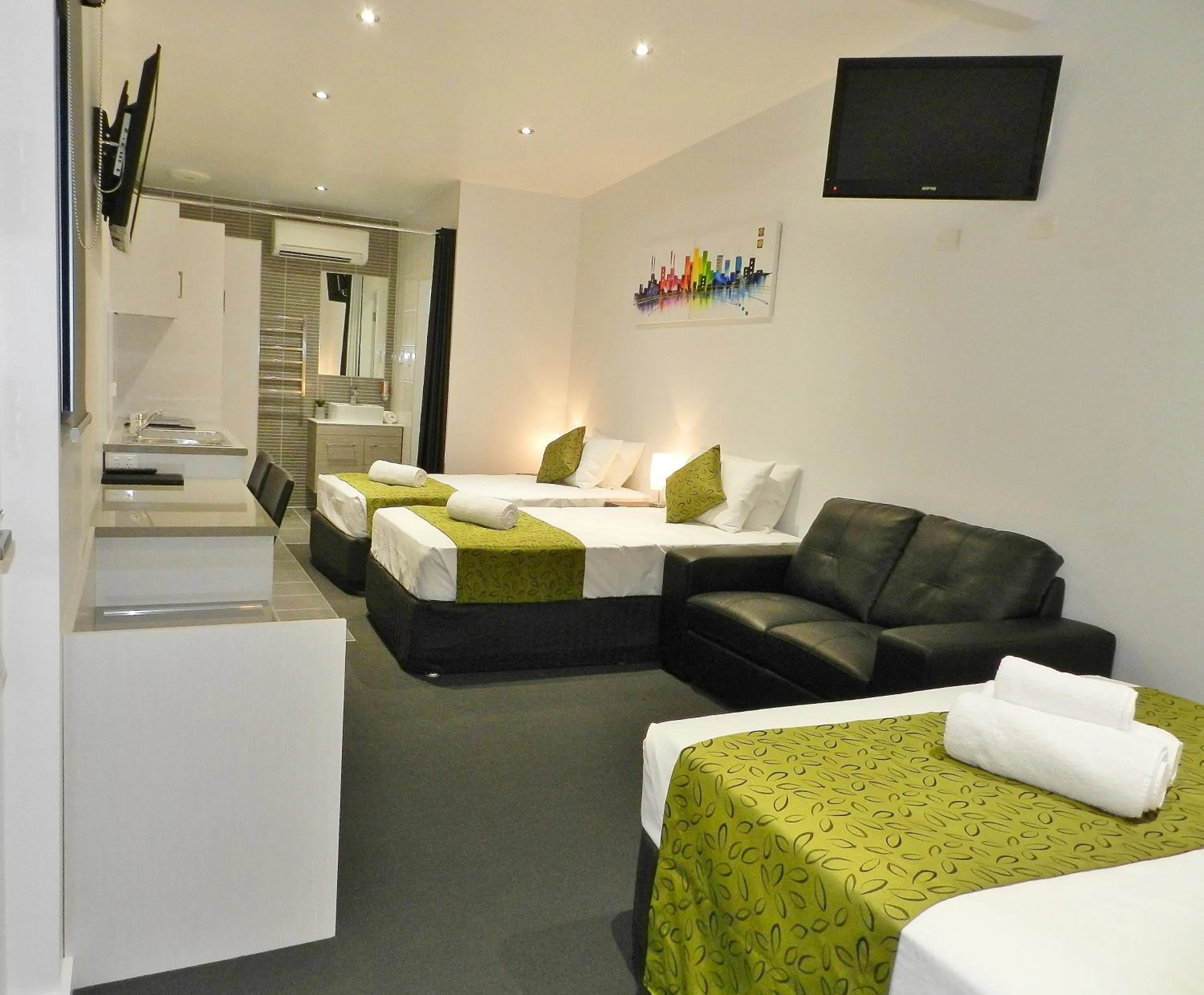 Bed in Copper City Motel