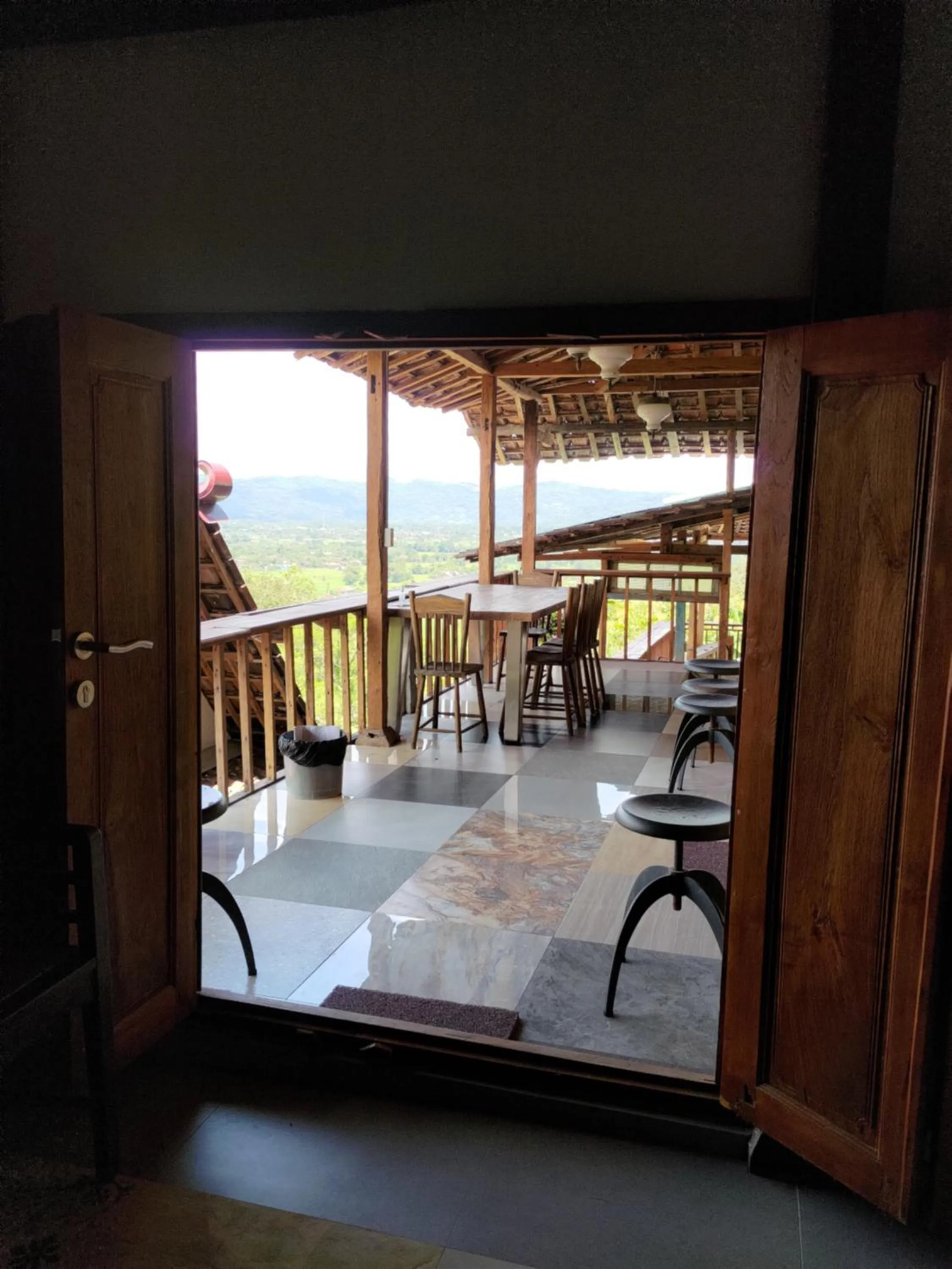 Balcony/Terrace in Omah Singo Stay & Resto Yogyakarta