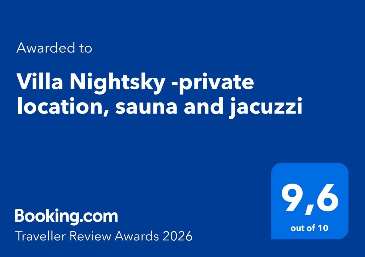 Villa Nightsky -private location, sauna and jacuzzi