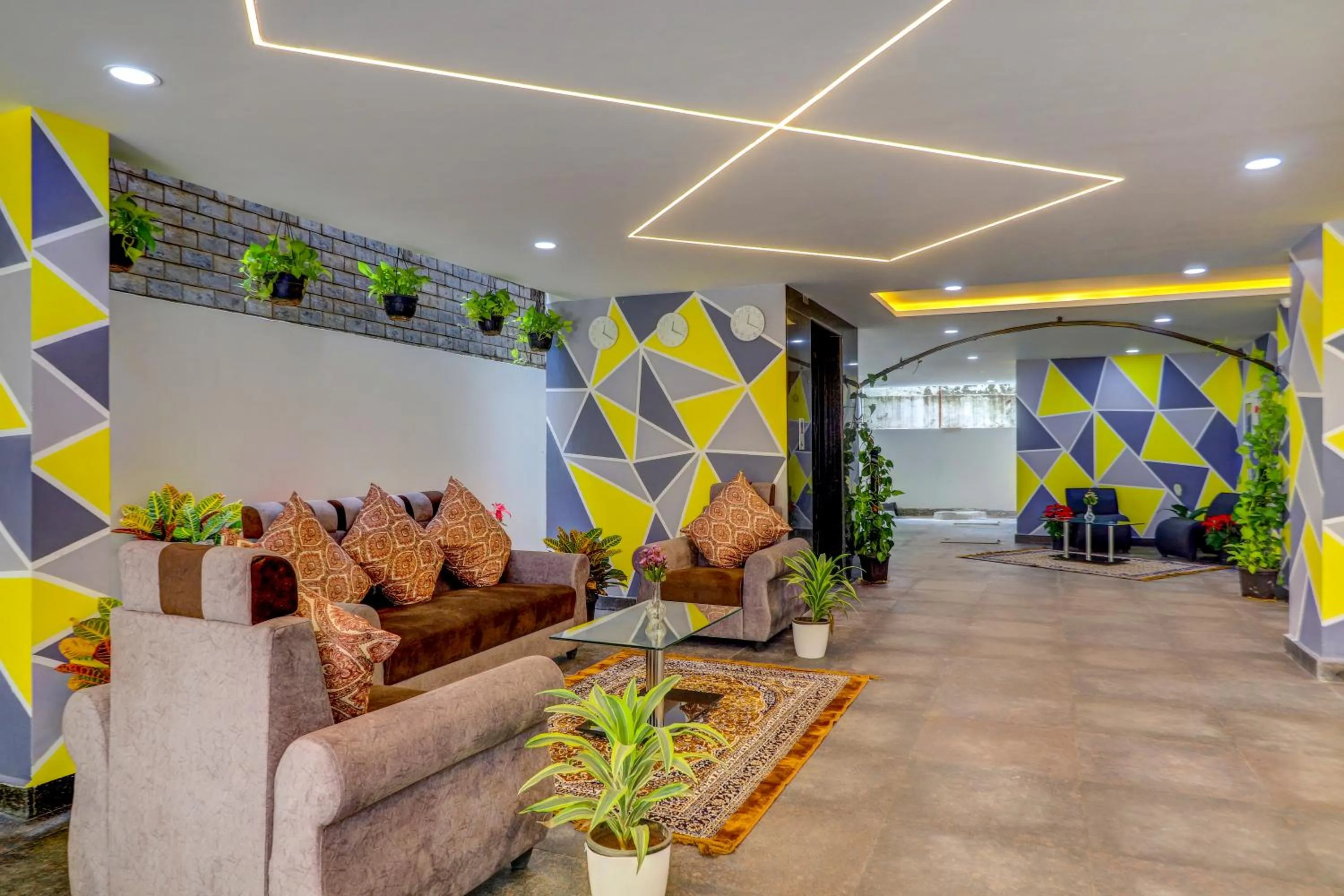 Seating area in Destino By INR Suites