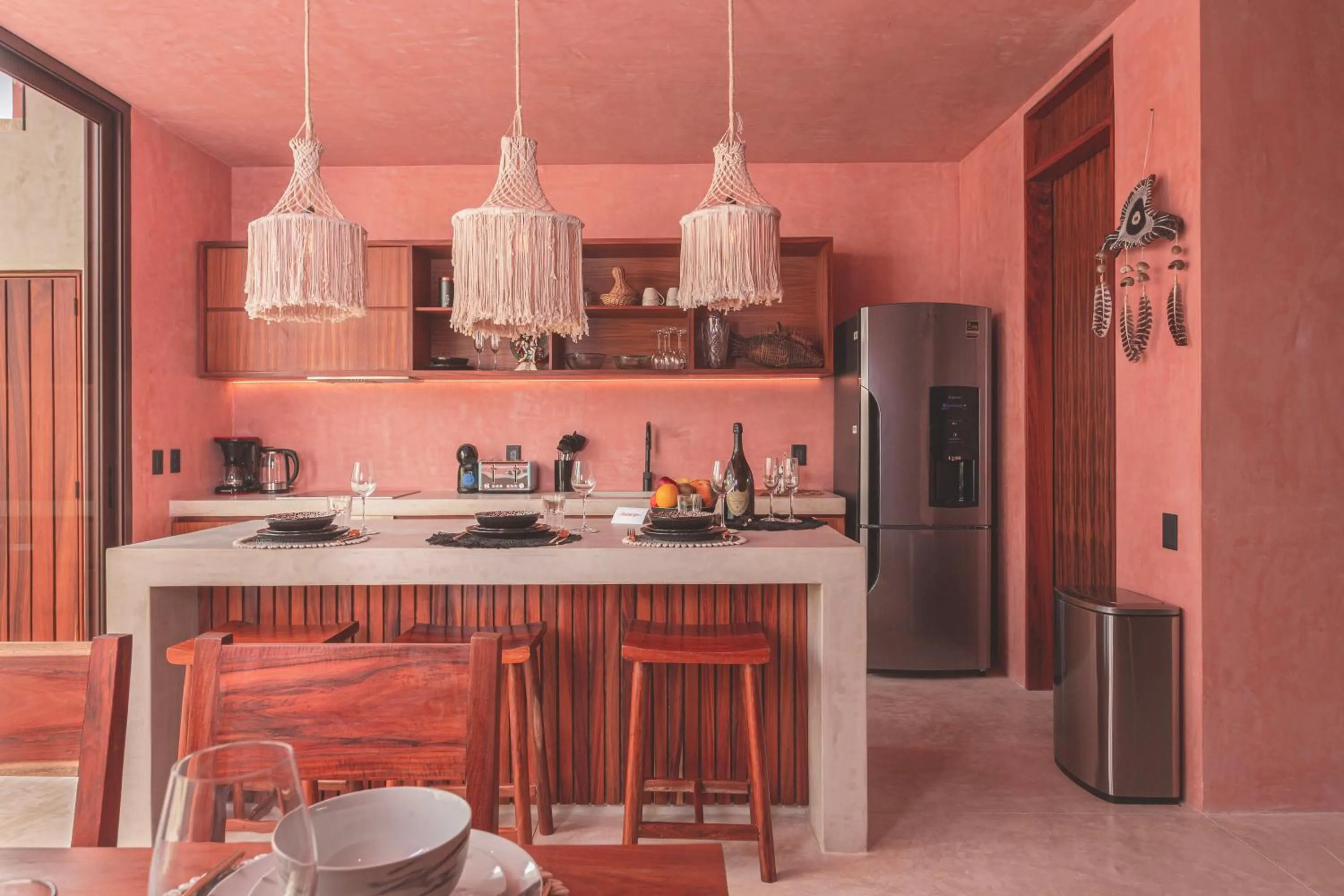 Kitchen or kitchenette in Entorno Tulum - Luxury Villas