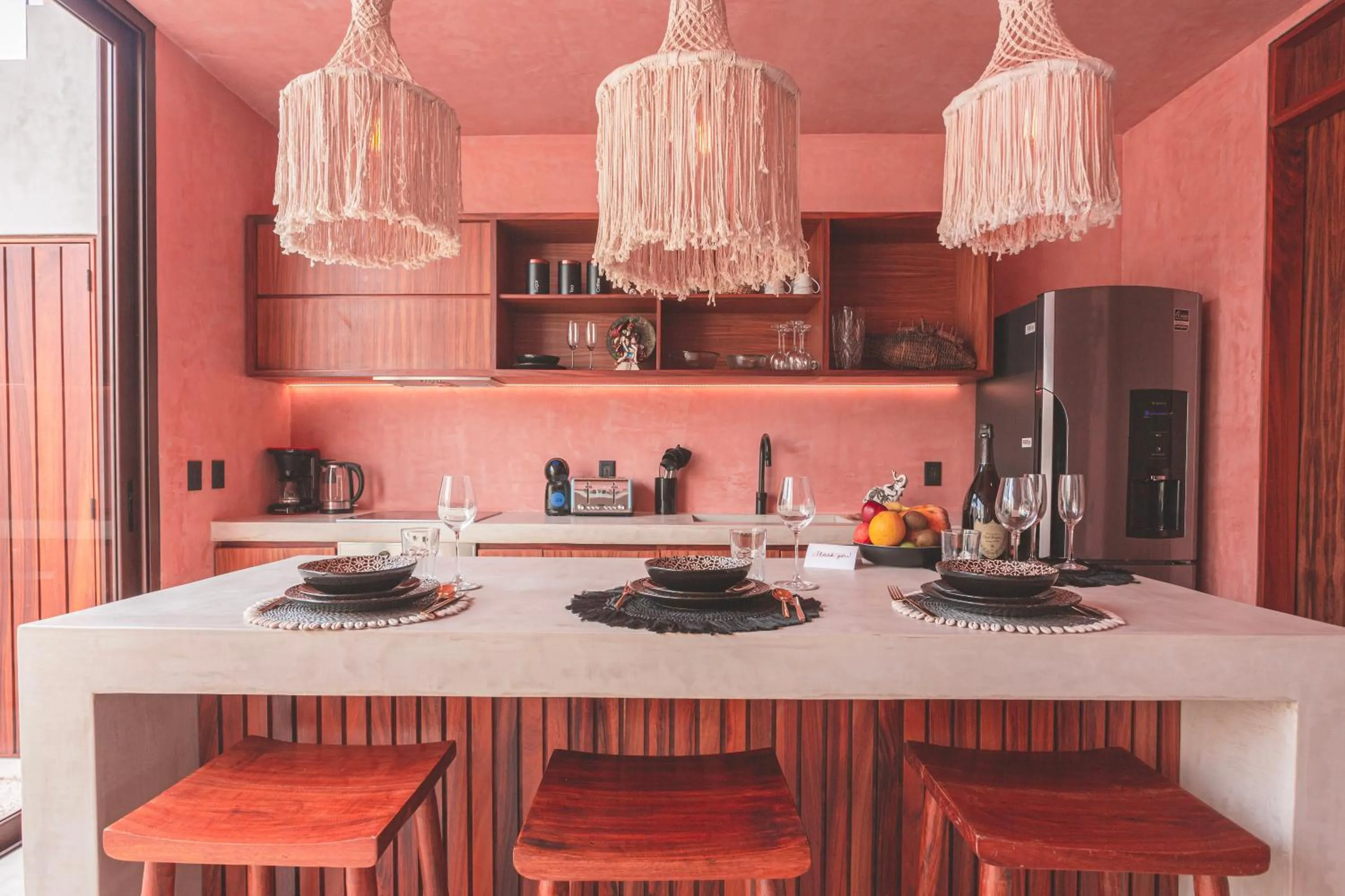 Kitchen or kitchenette in Entorno Tulum - Luxury Villas