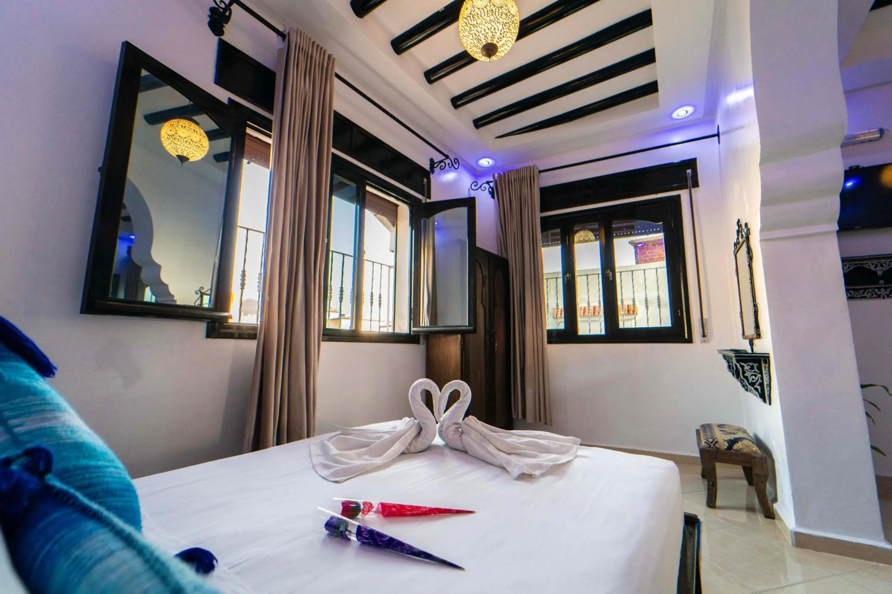 Bed in Maison d'hôtes Afassi