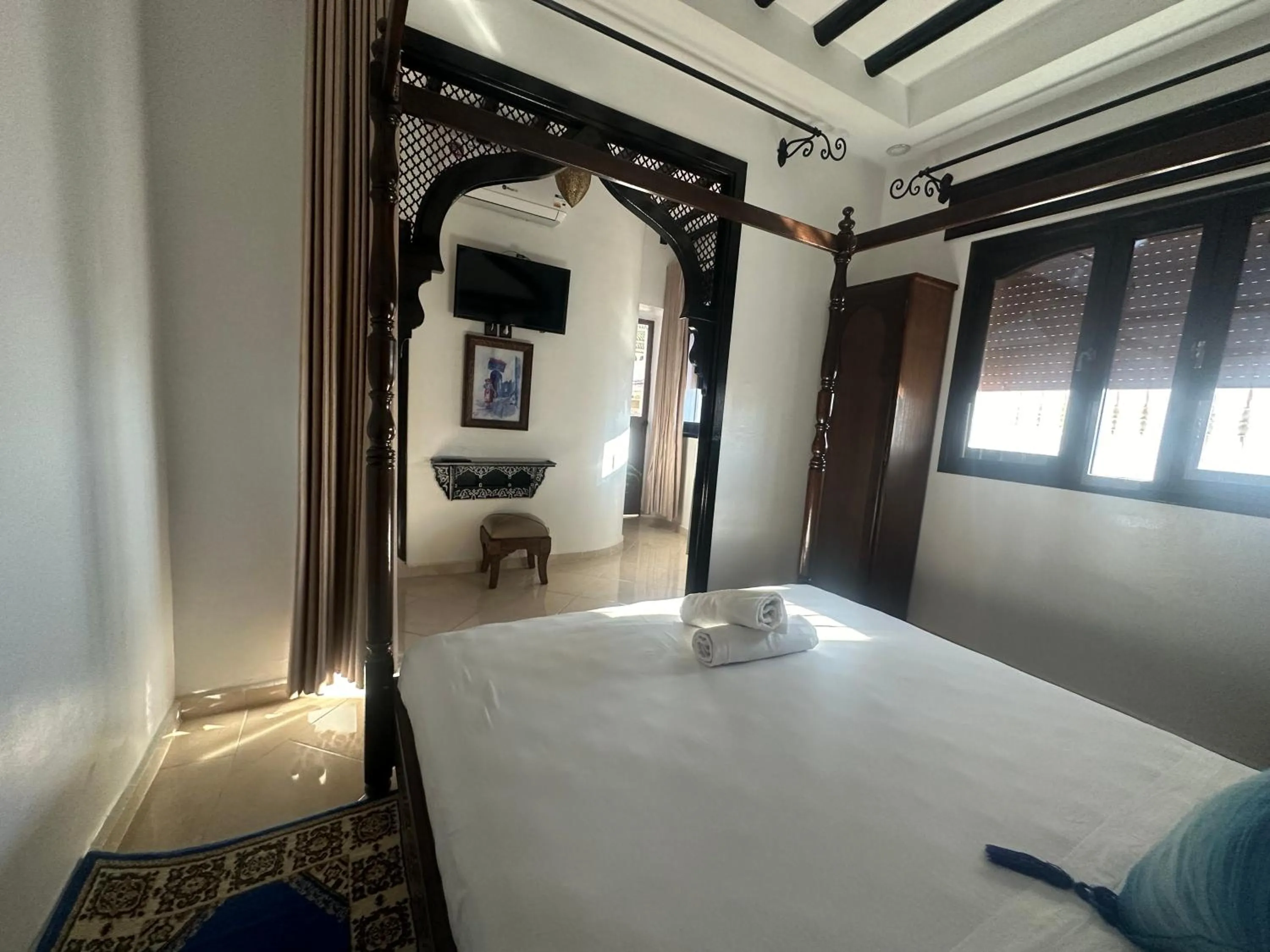 Bed in Maison d'hôtes Afassi