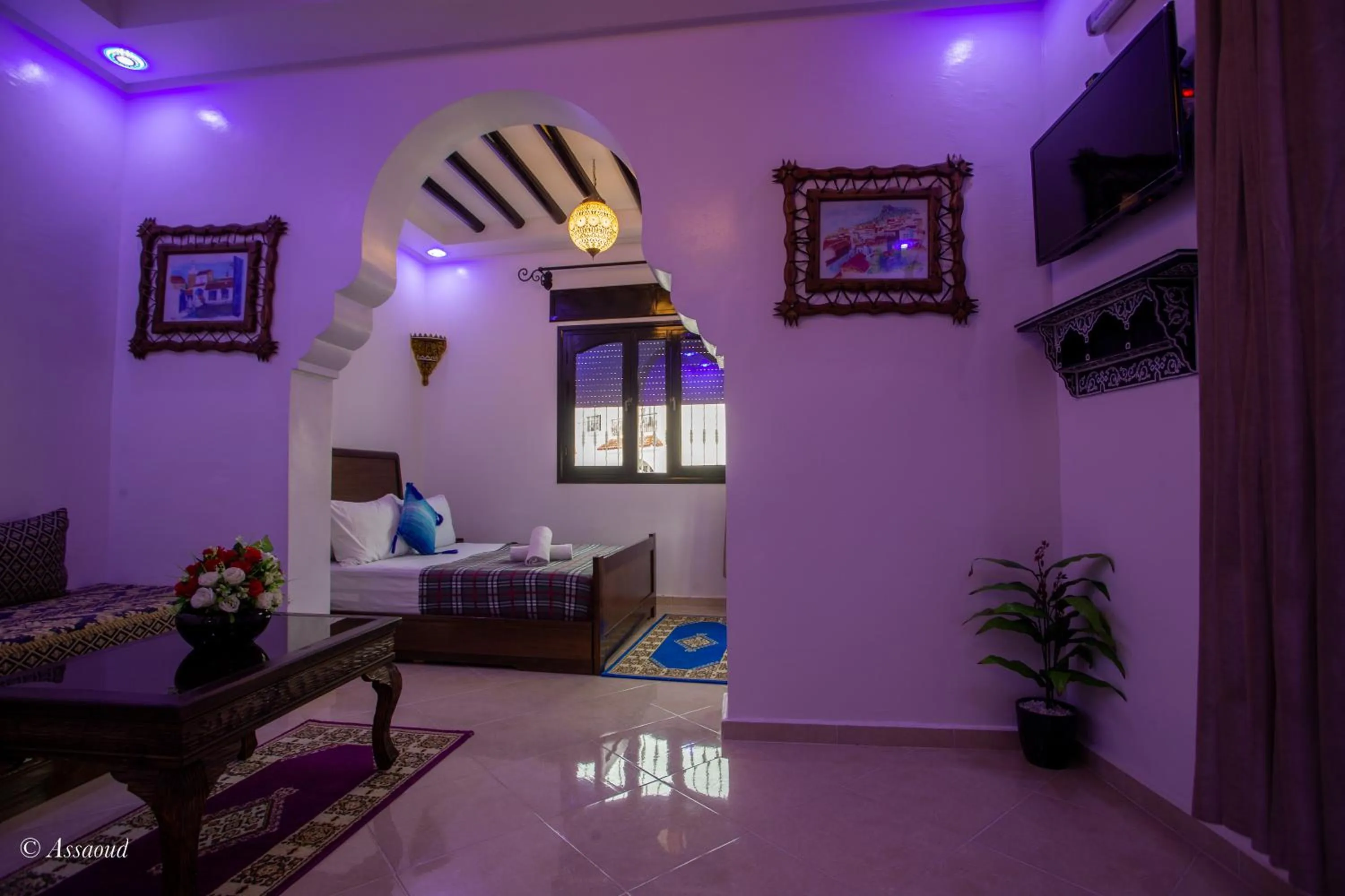 Bed in Maison d'hôtes Afassi