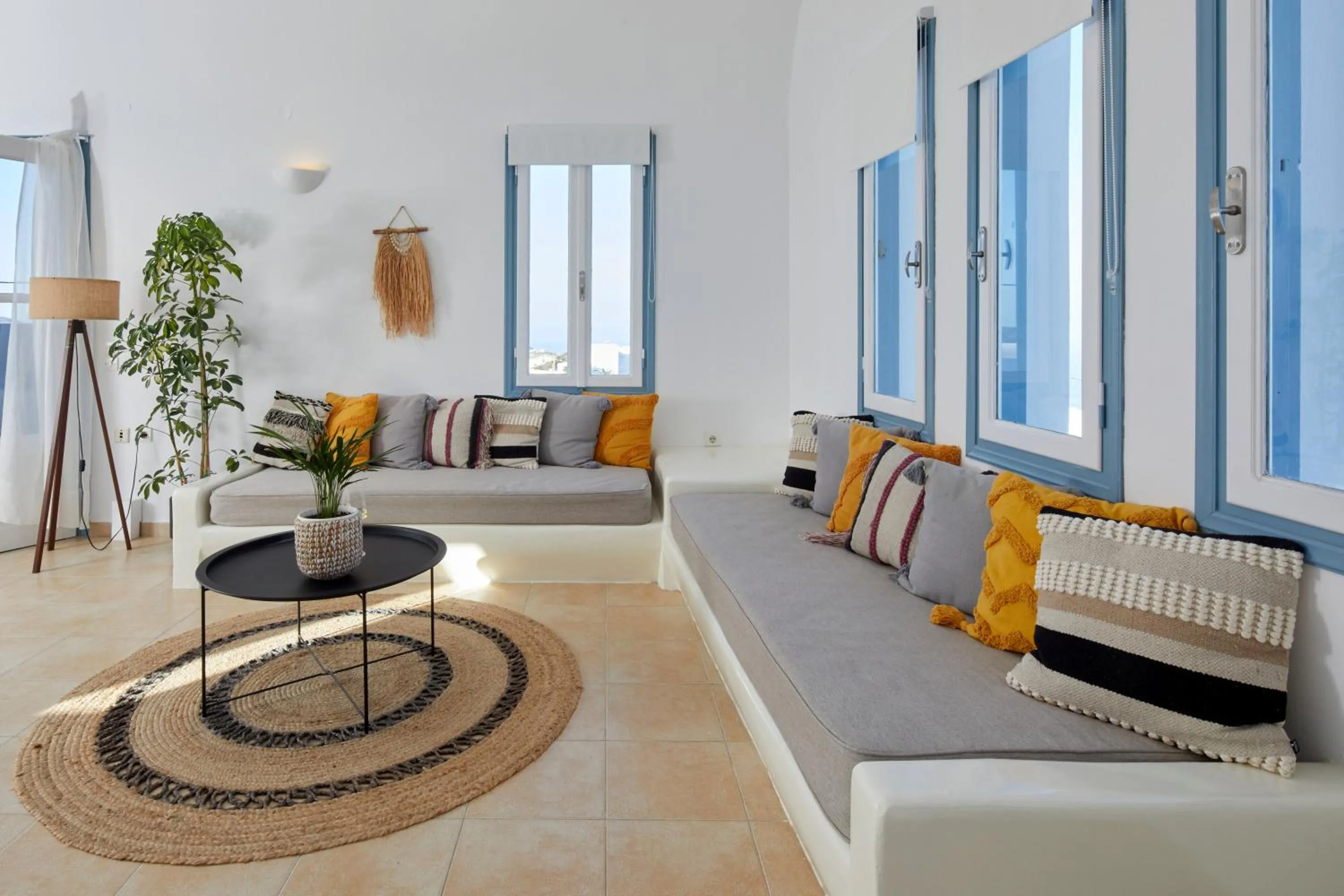 Living room in Athiri Santorini Hotel