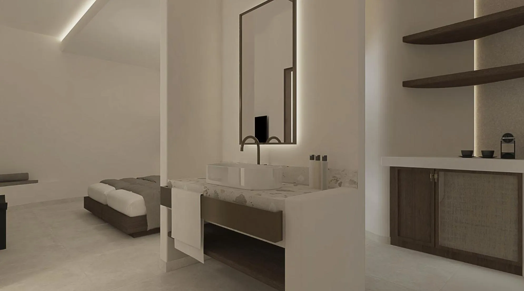 Bathroom in Athiri Santorini Hotel