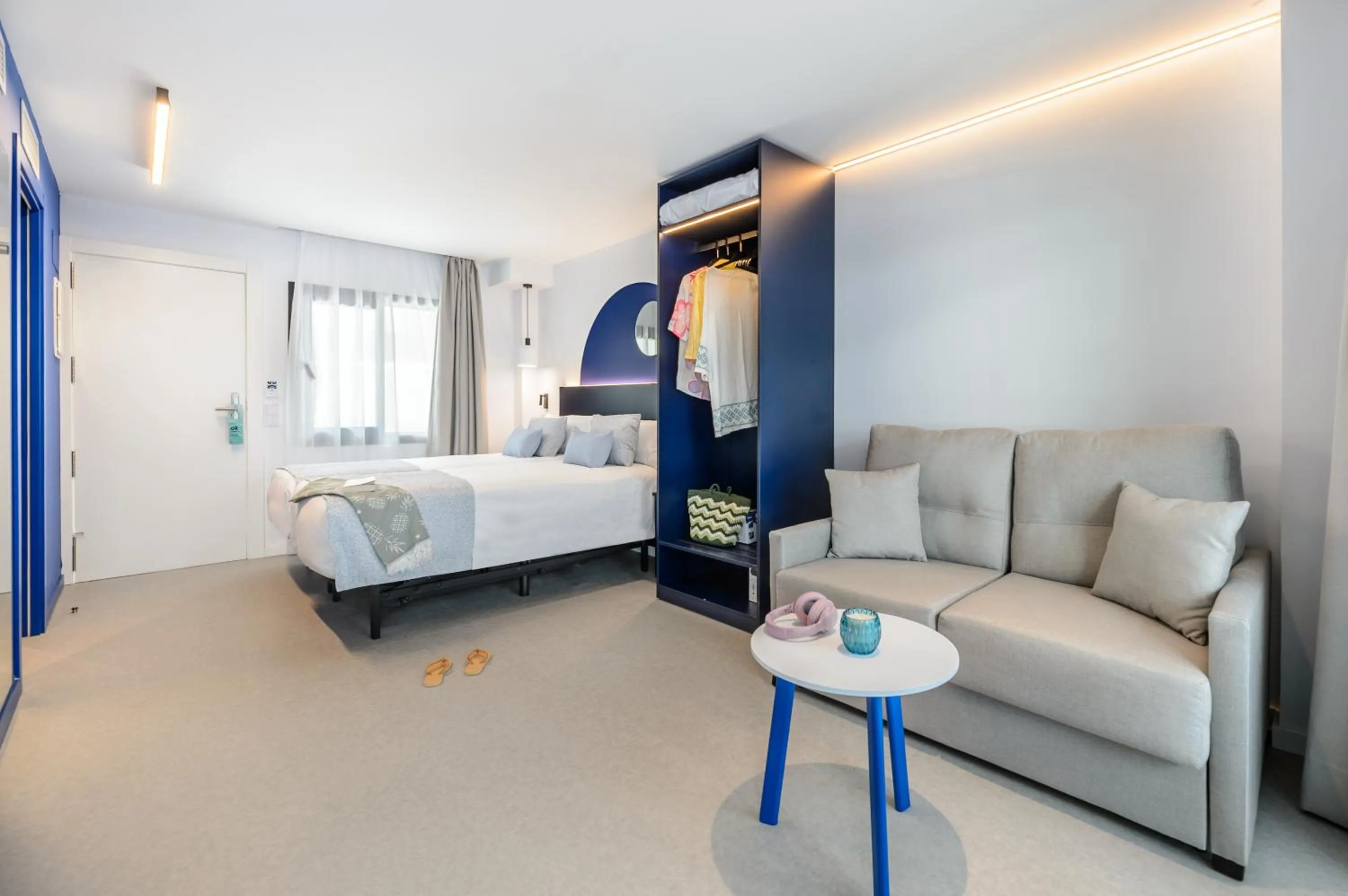 Photo of the whole room, Bed in Apartamentos Vibra Jabeque Blue - Adults only -New Opening 2025
