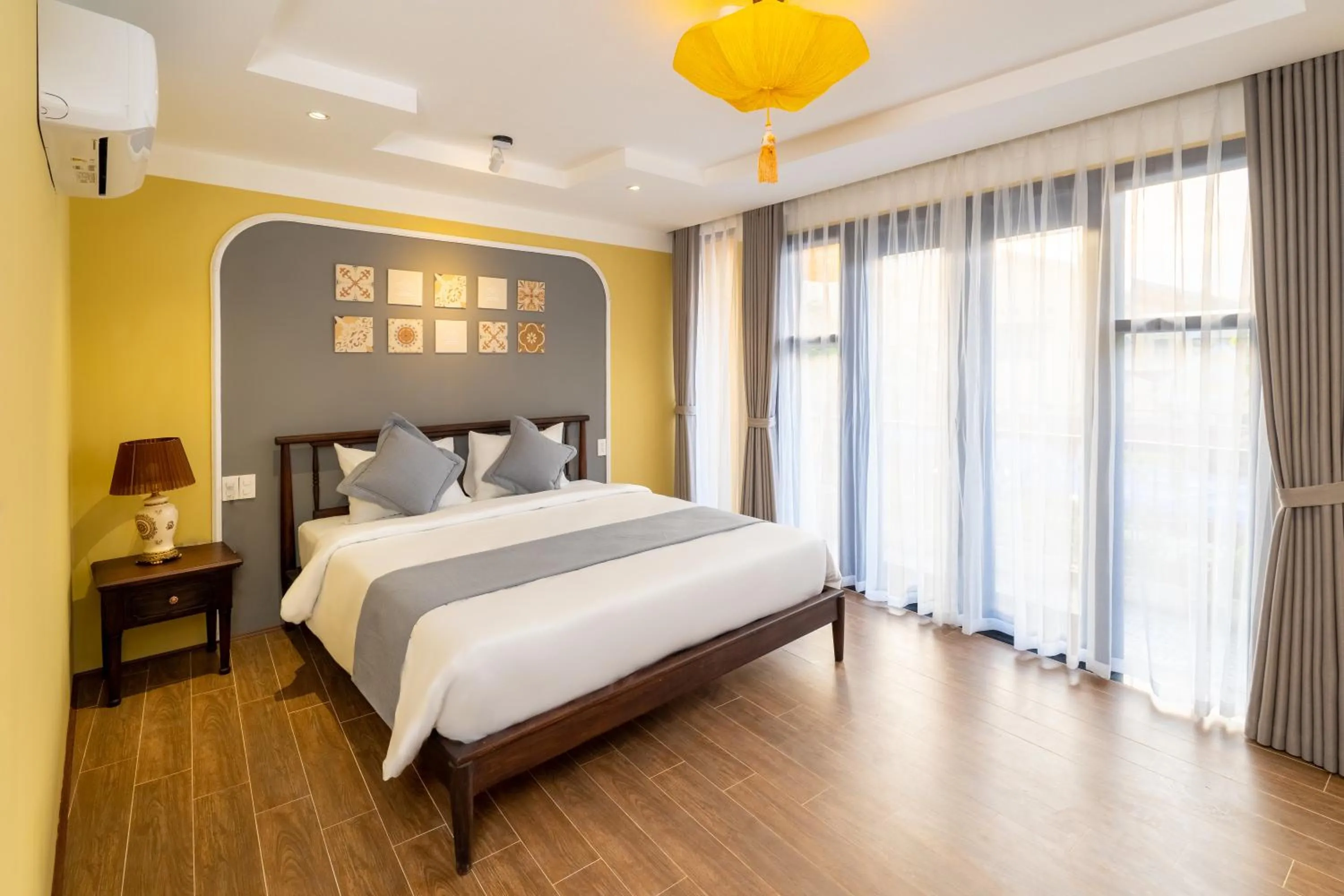 Bed in Hoianan Boutique Hotel
