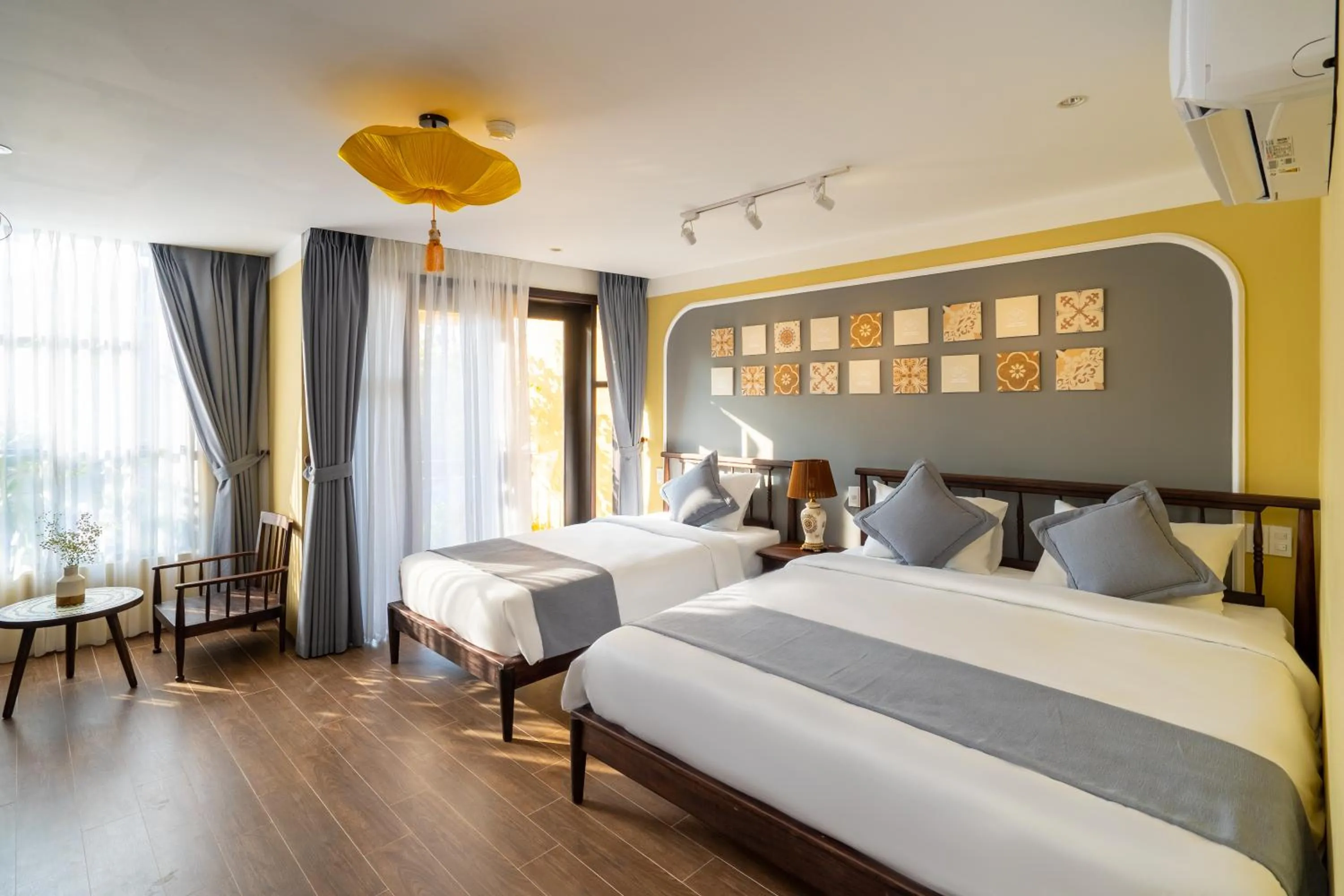 Bed in Hoianan Boutique Hotel