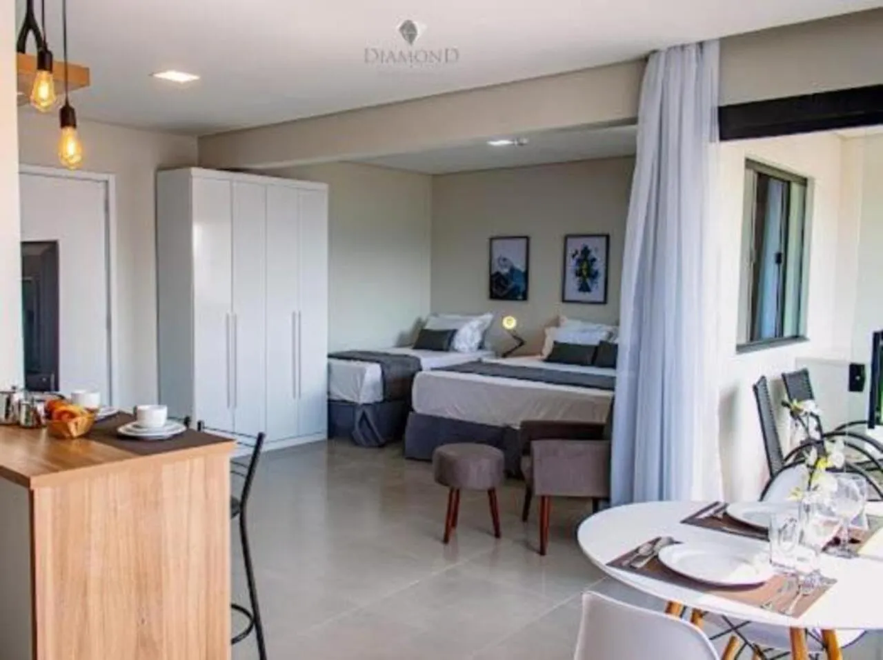 Bedroom, Bed in Diamond Hotéis e Flats