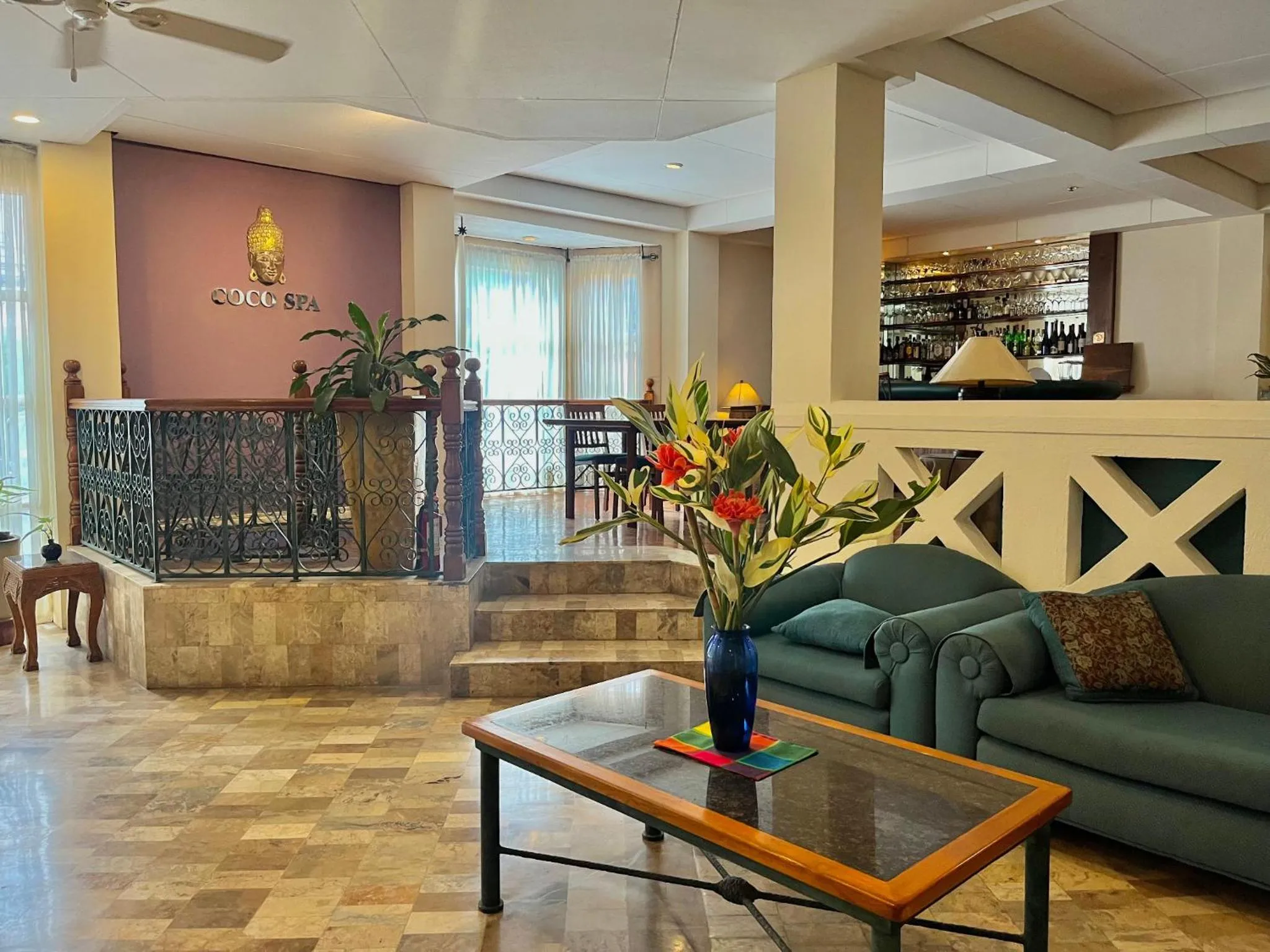 Seating area in Coco Grande Hotel