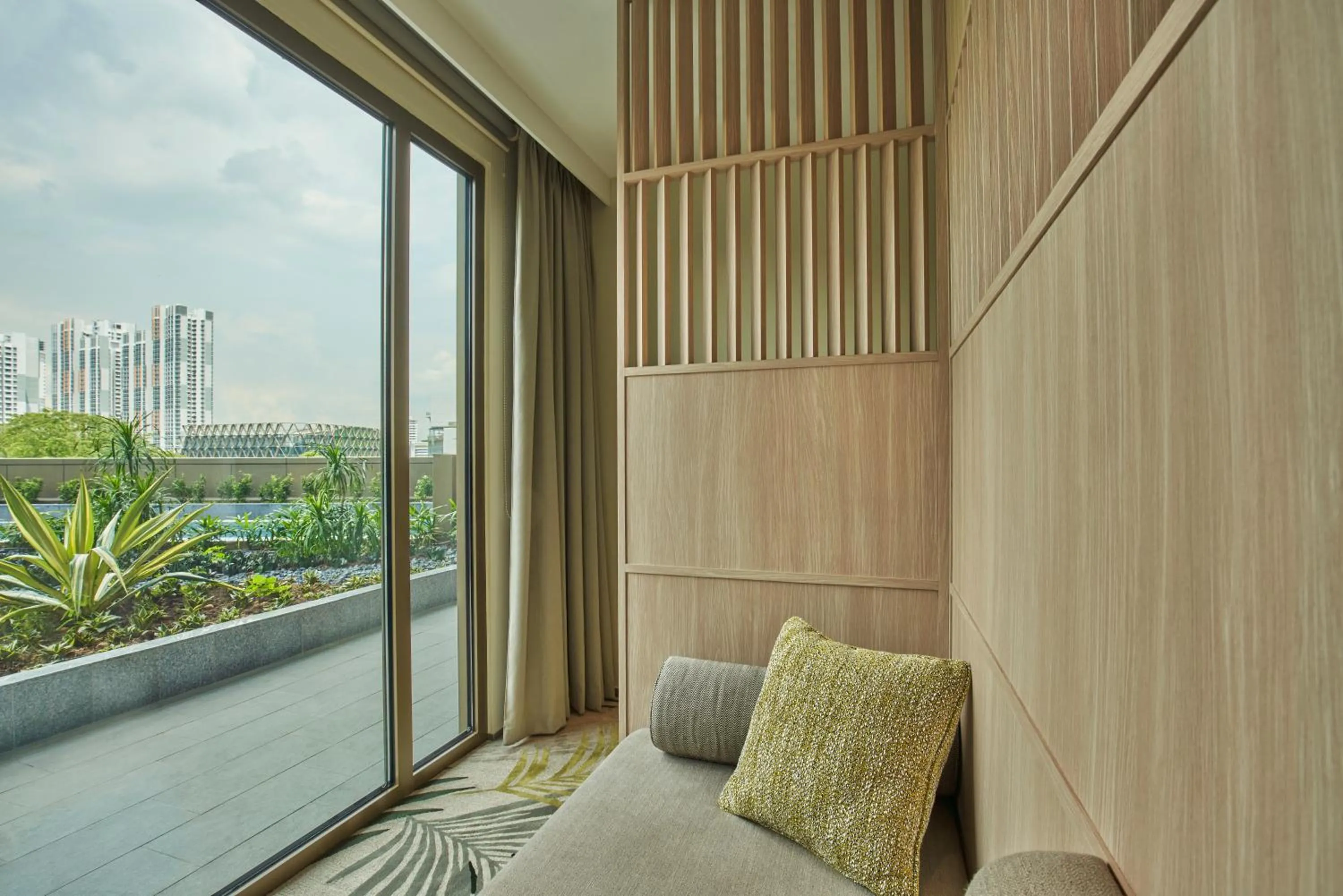 Seating area in Citadines Connect Rochester Singapore