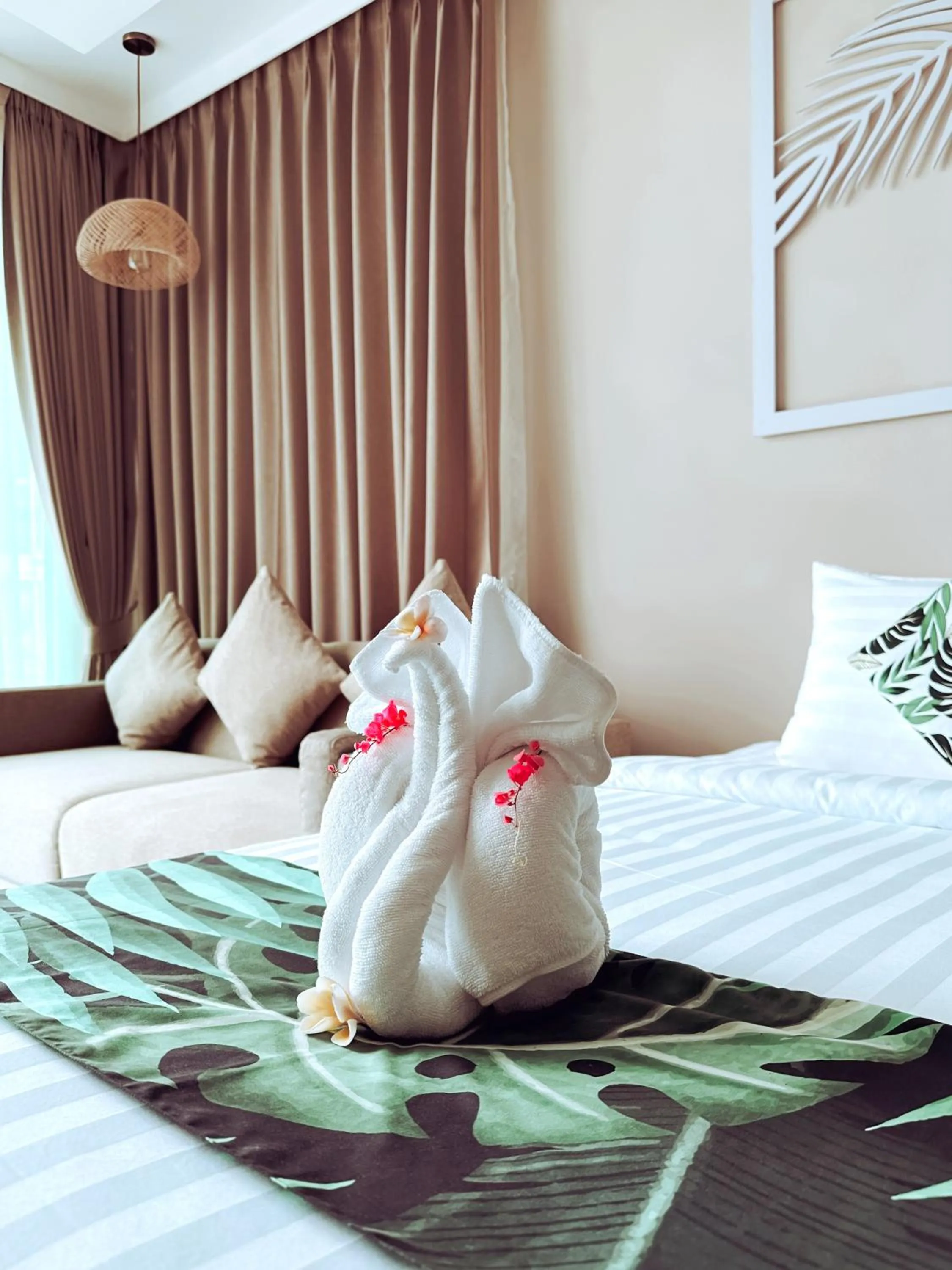 Bed in Vannee Golden Sands Beachfront Resort