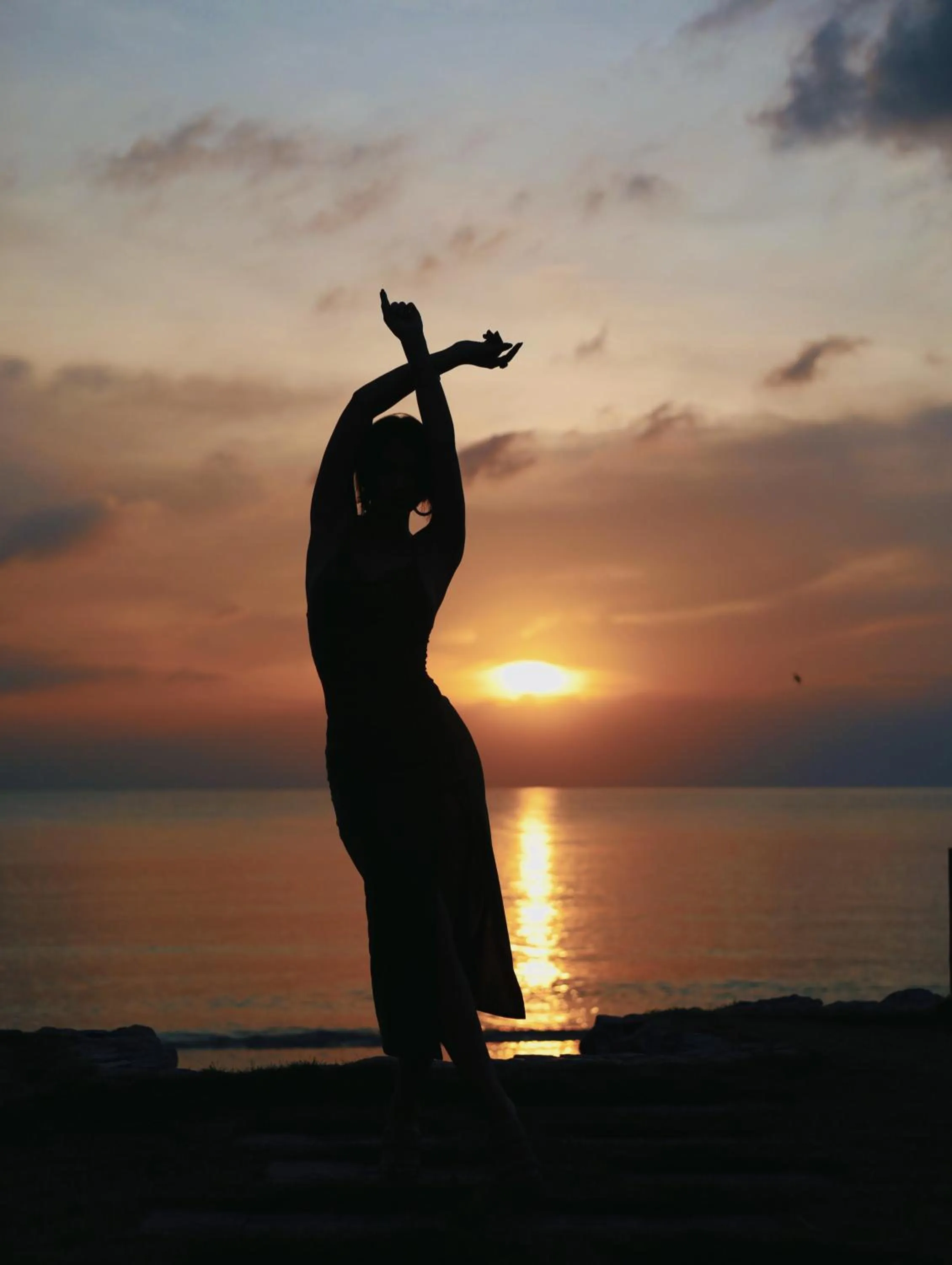 Sunset in Vannee Golden Sands Beachfront Resort