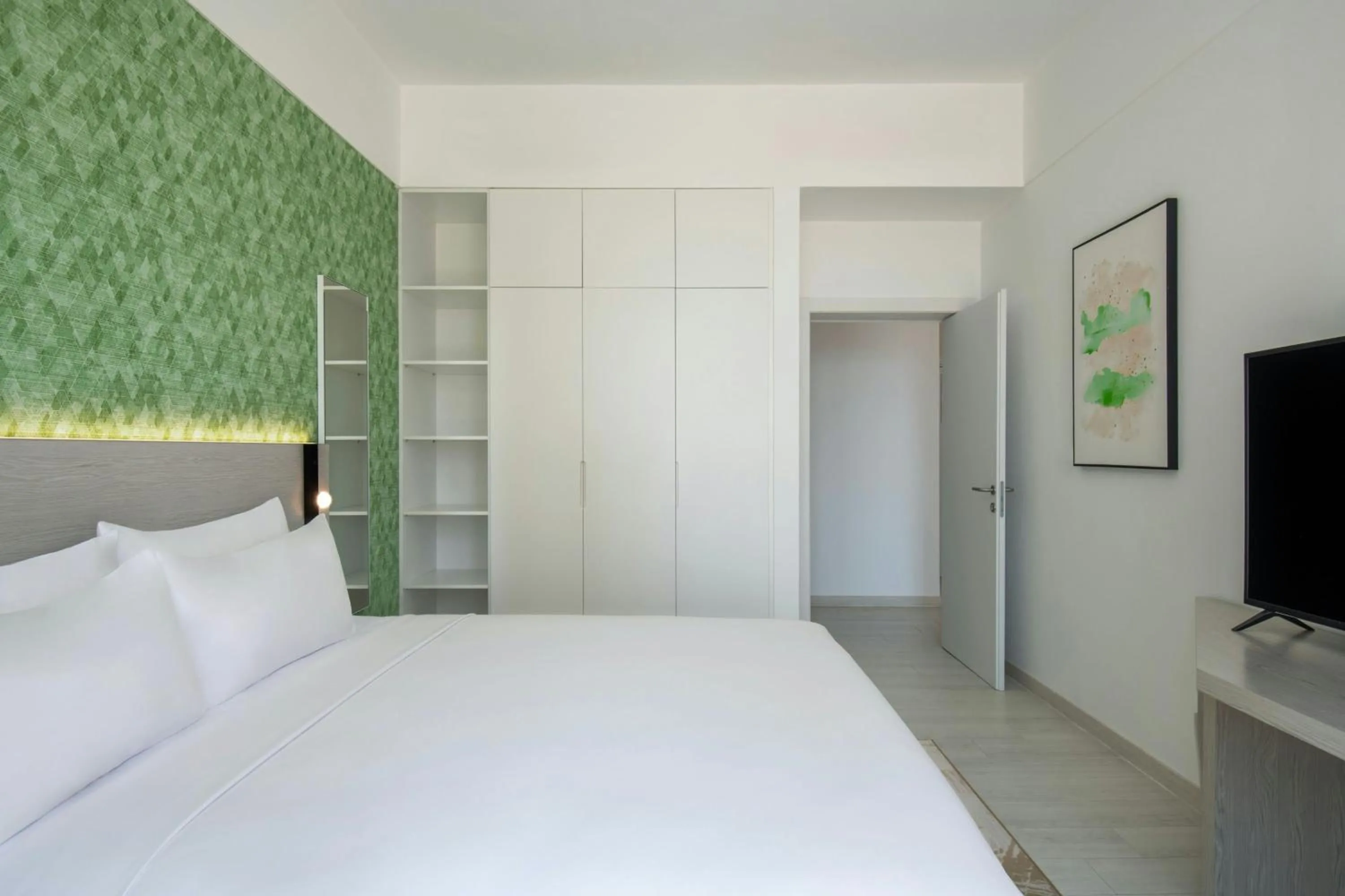 Bedroom, Bed in Element by Westin West Bay Doha