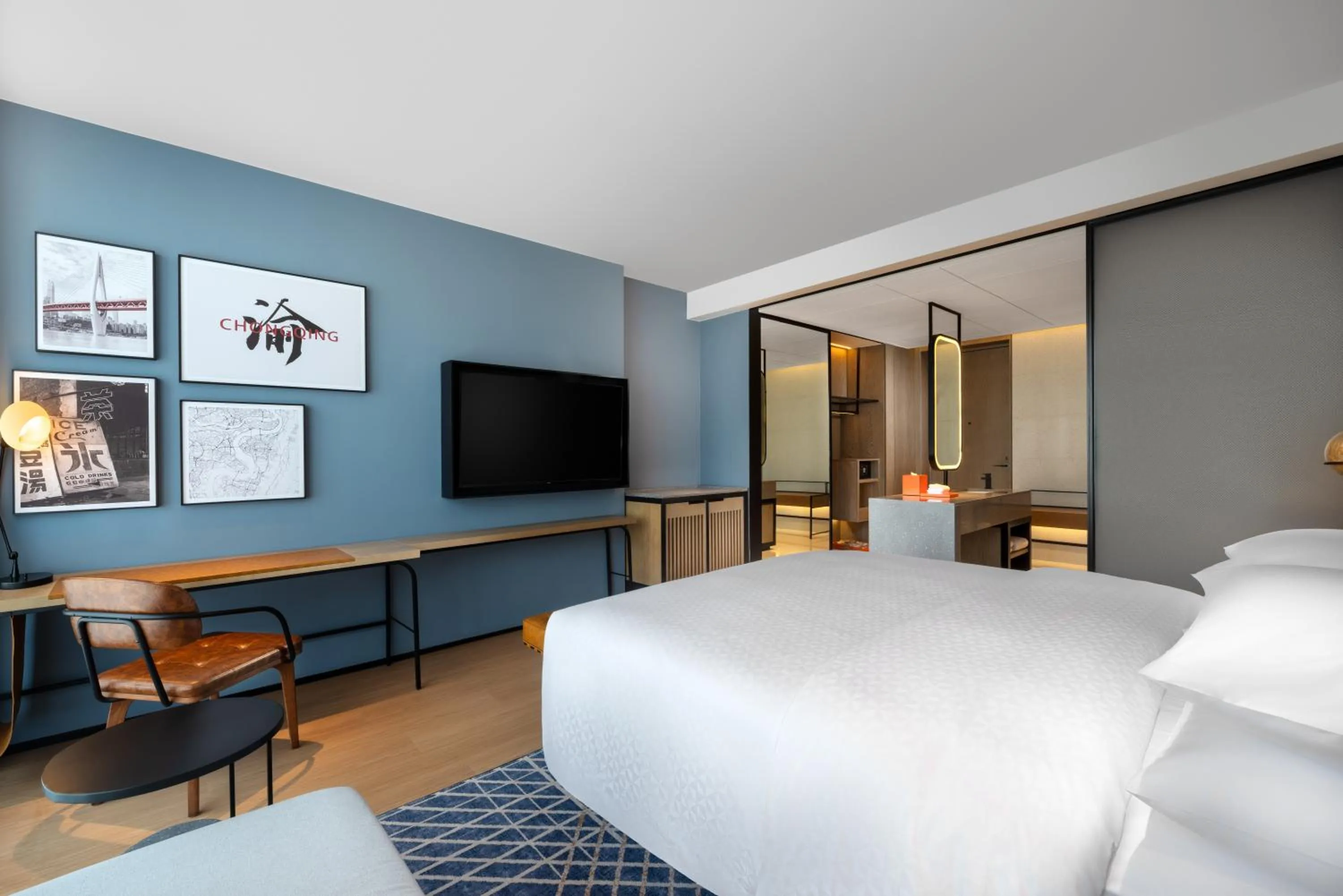 Bedroom, Bed in Four Points by Sheraton Chongqing, Yongchuan