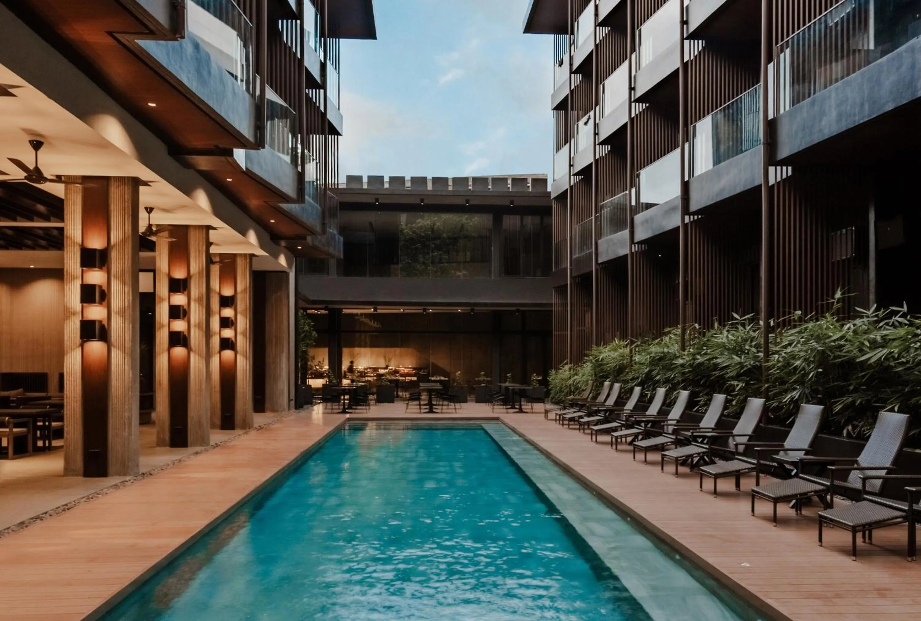 Swimming pool in The Funny Lion - El Nido