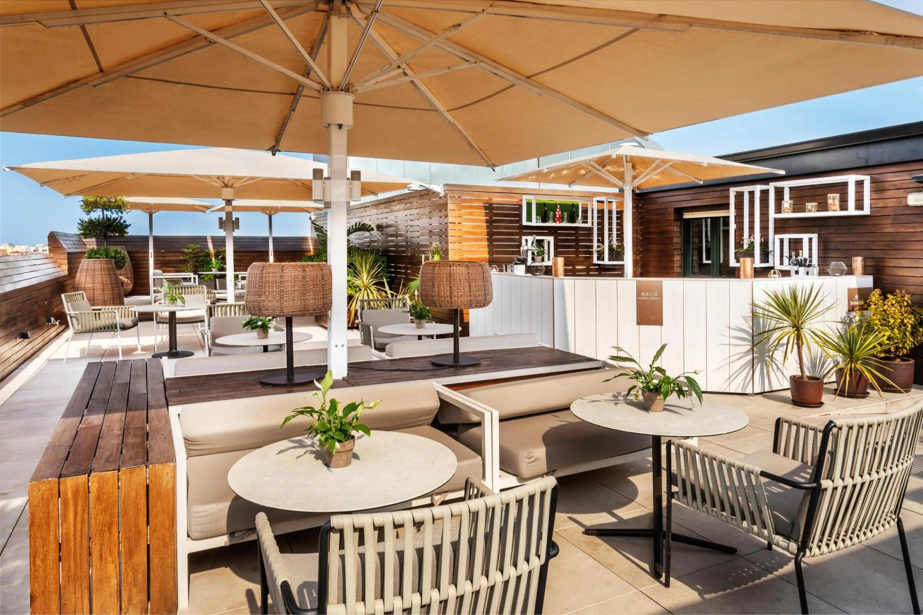 Patio in Melia Madrid Serrano