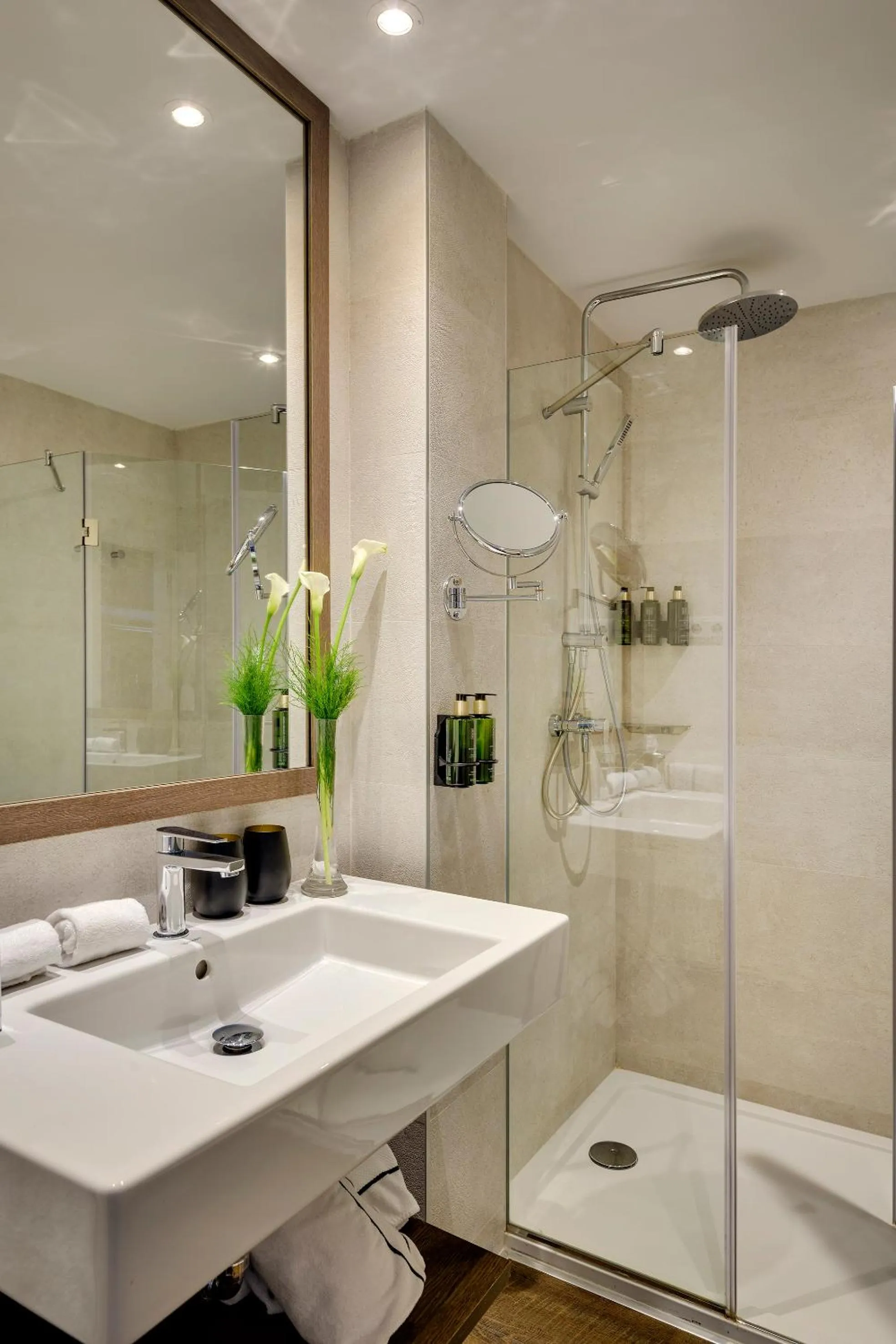 Shower in Melia Madrid Serrano