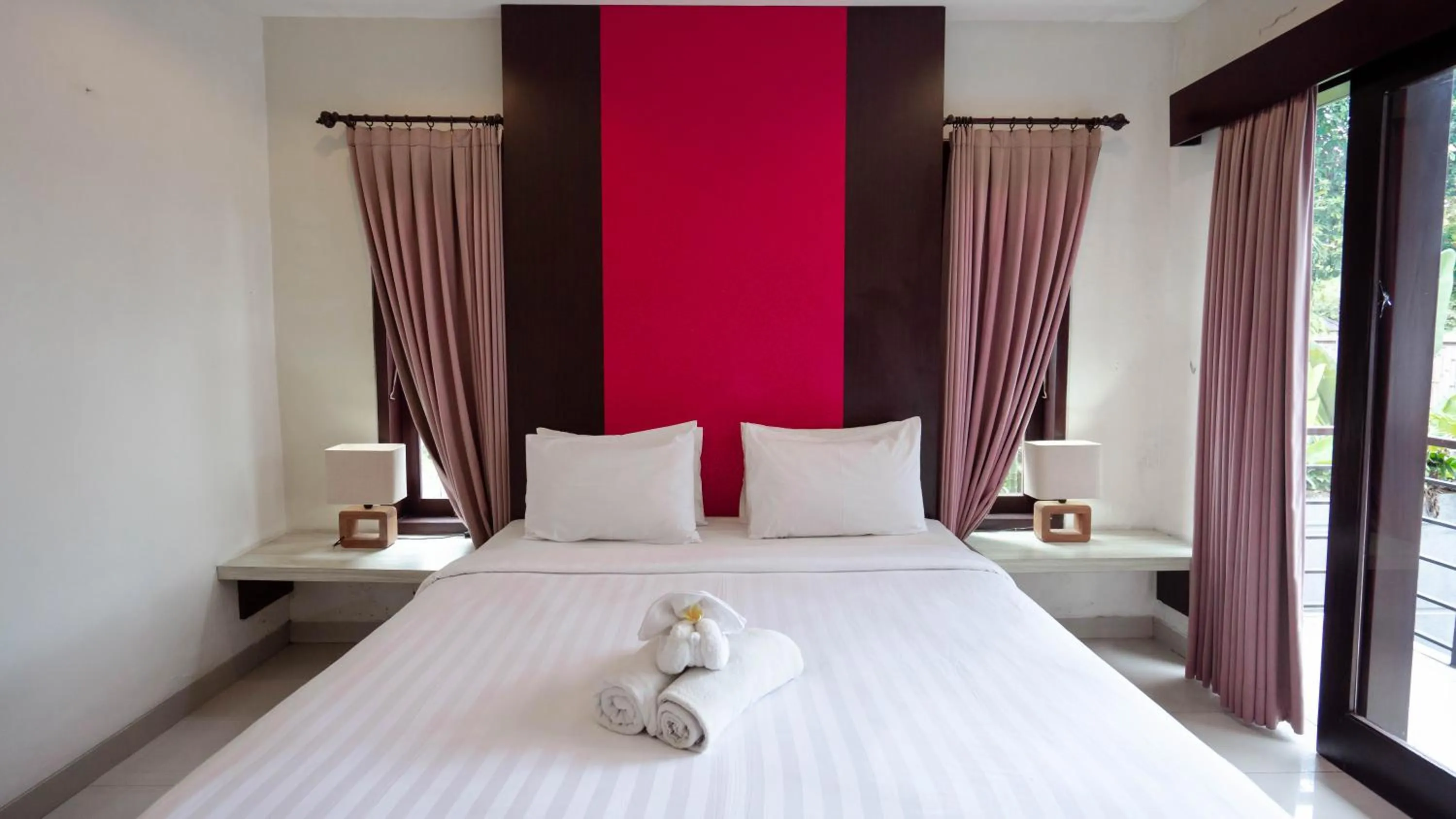 Bedroom, Bed in The Lavana Bali Radiance Villa Canggu