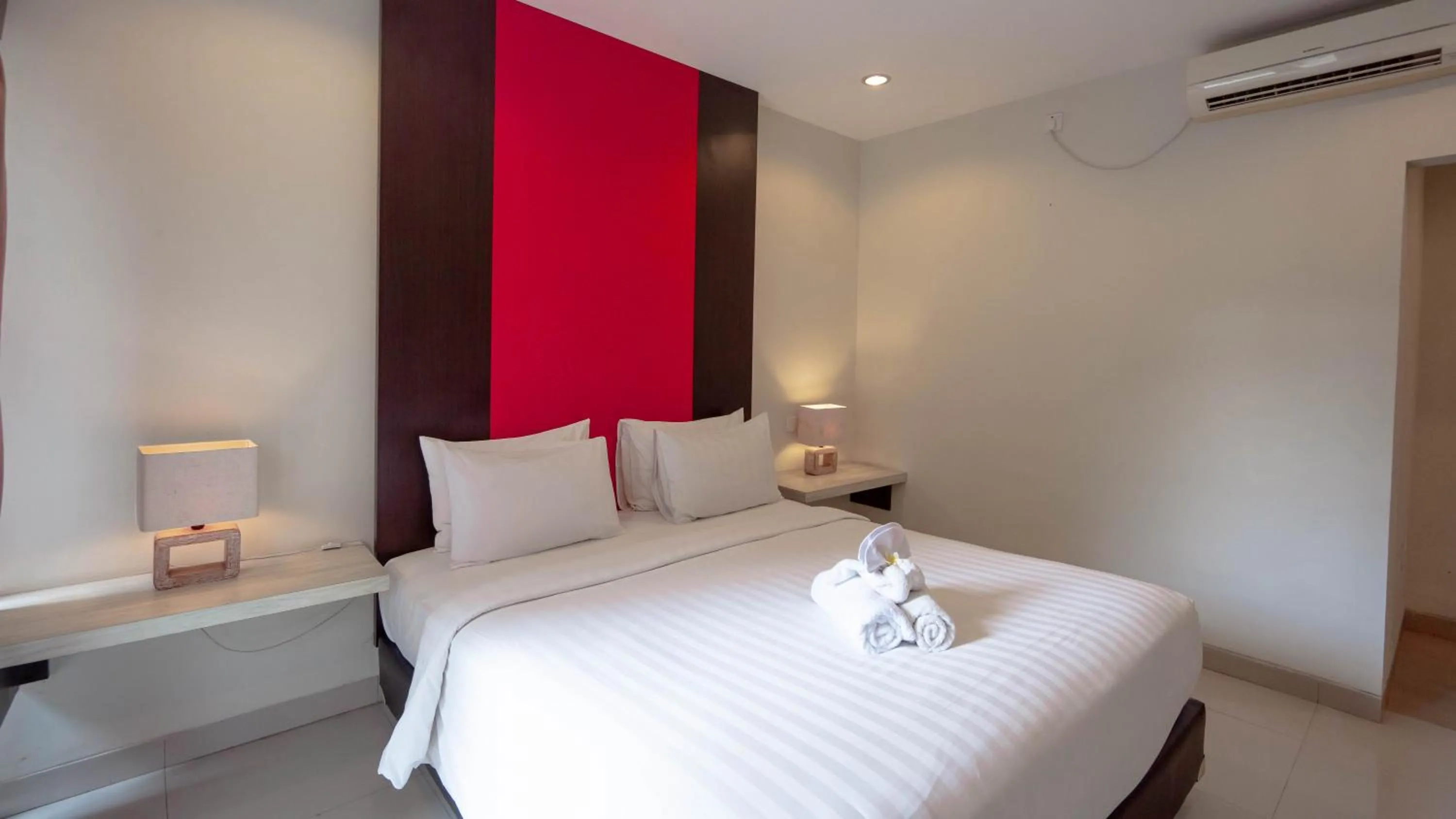 Bedroom, Bed in The Lavana Bali Radiance Villa Canggu