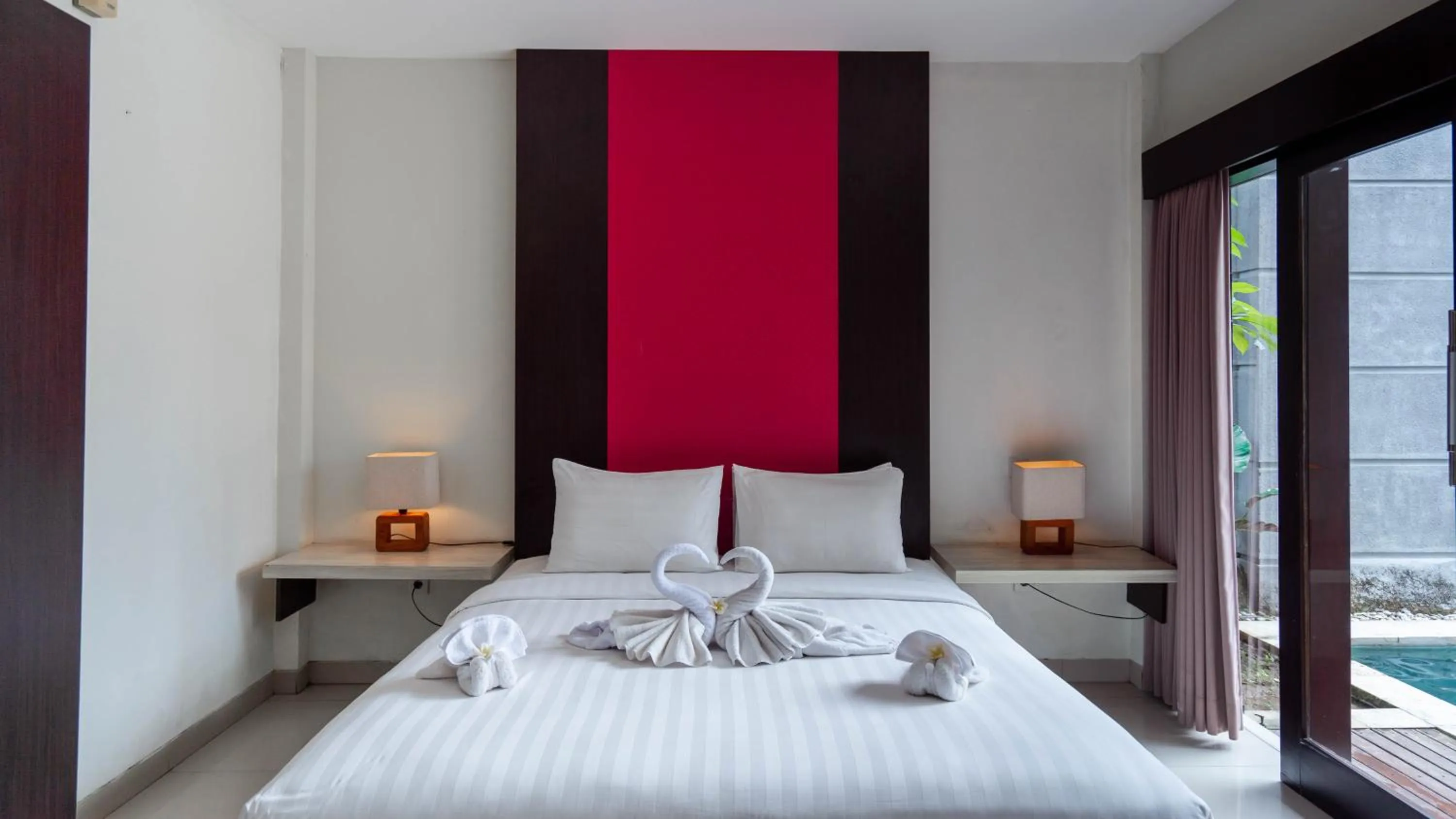 Bedroom, Bed in The Lavana Bali Radiance Villa Canggu