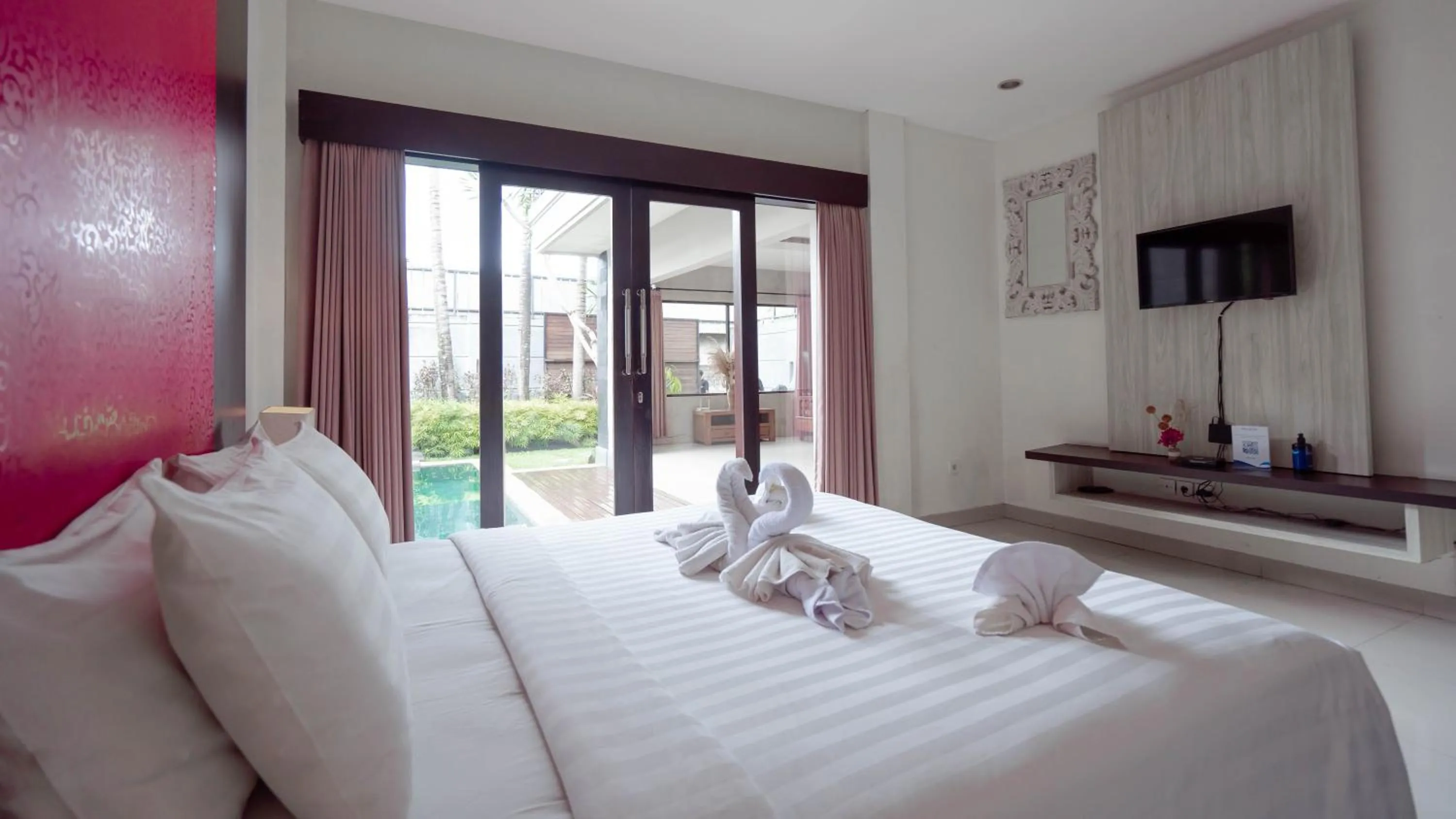 Bedroom, Bed in The Lavana Bali Radiance Villa Canggu