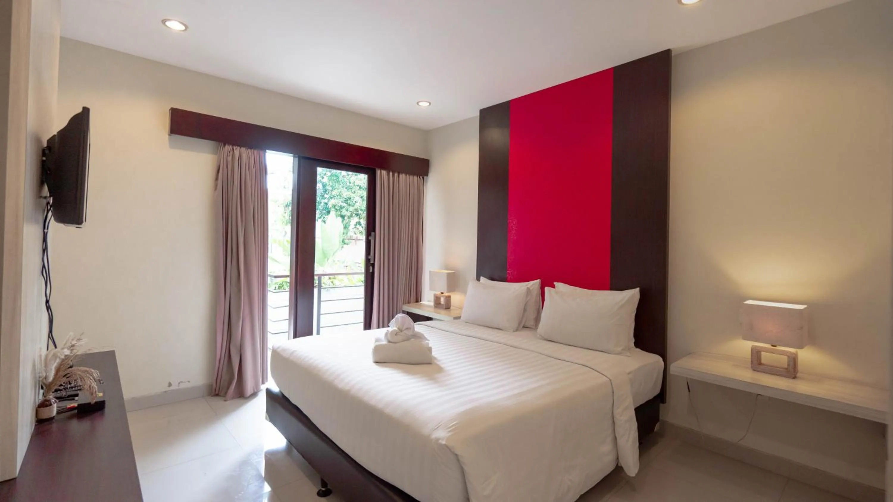 Bedroom, Bed in The Lavana Bali Radiance Villa Canggu