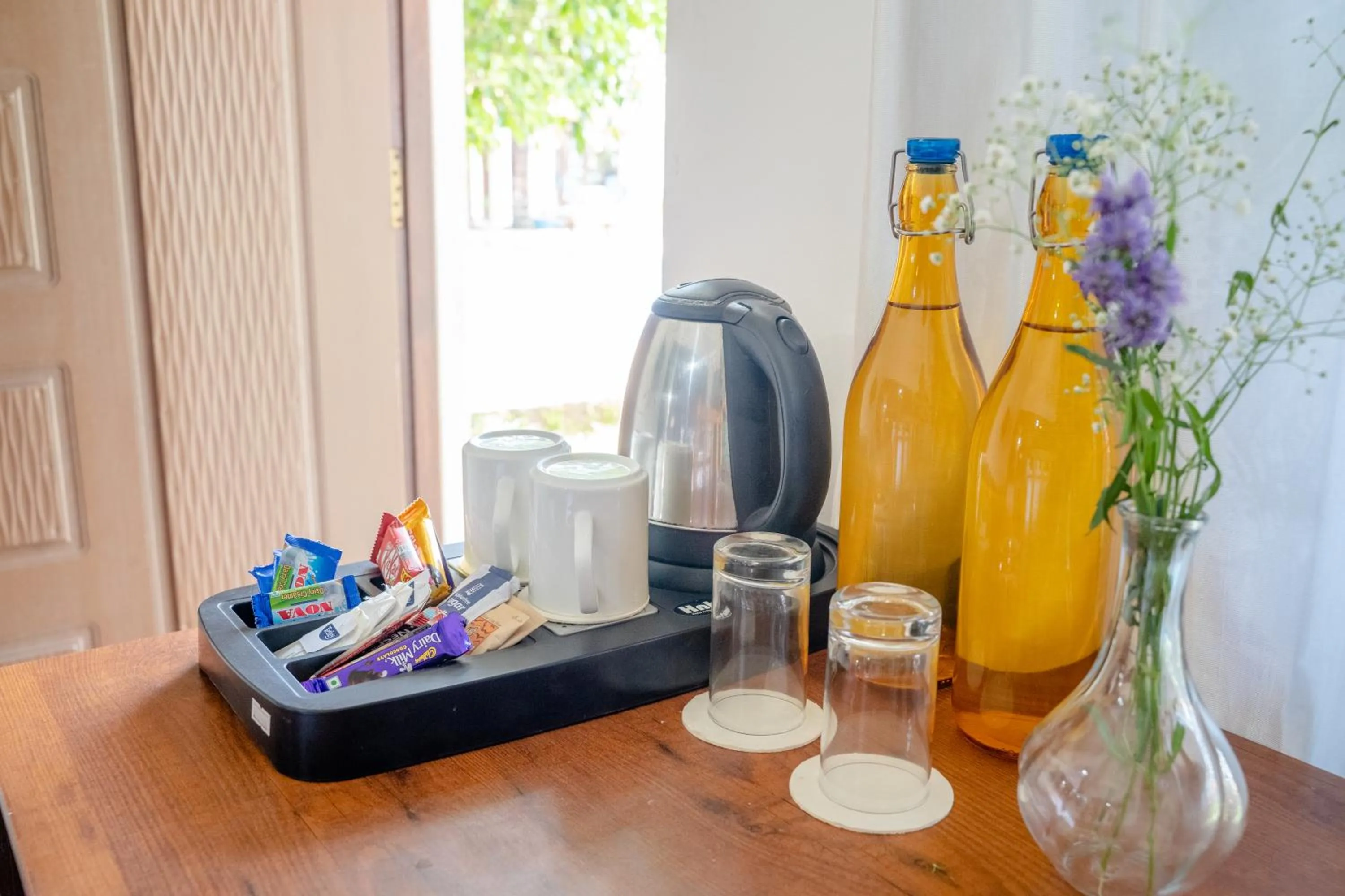 Coffee/tea facilities in DhanRains Moonlight Retreat Cottages