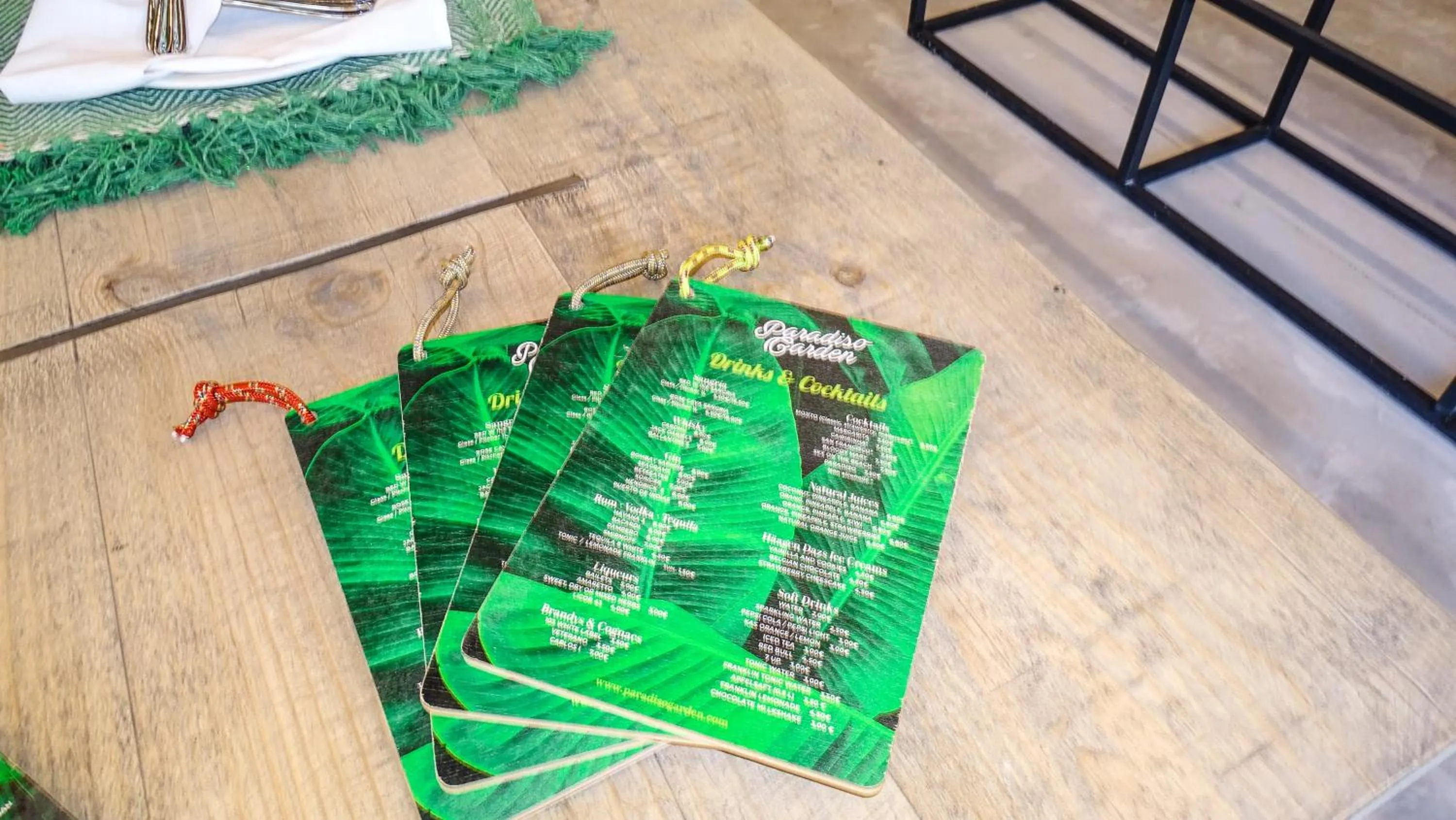 Food and drinks in Hotel Paradiso Garden