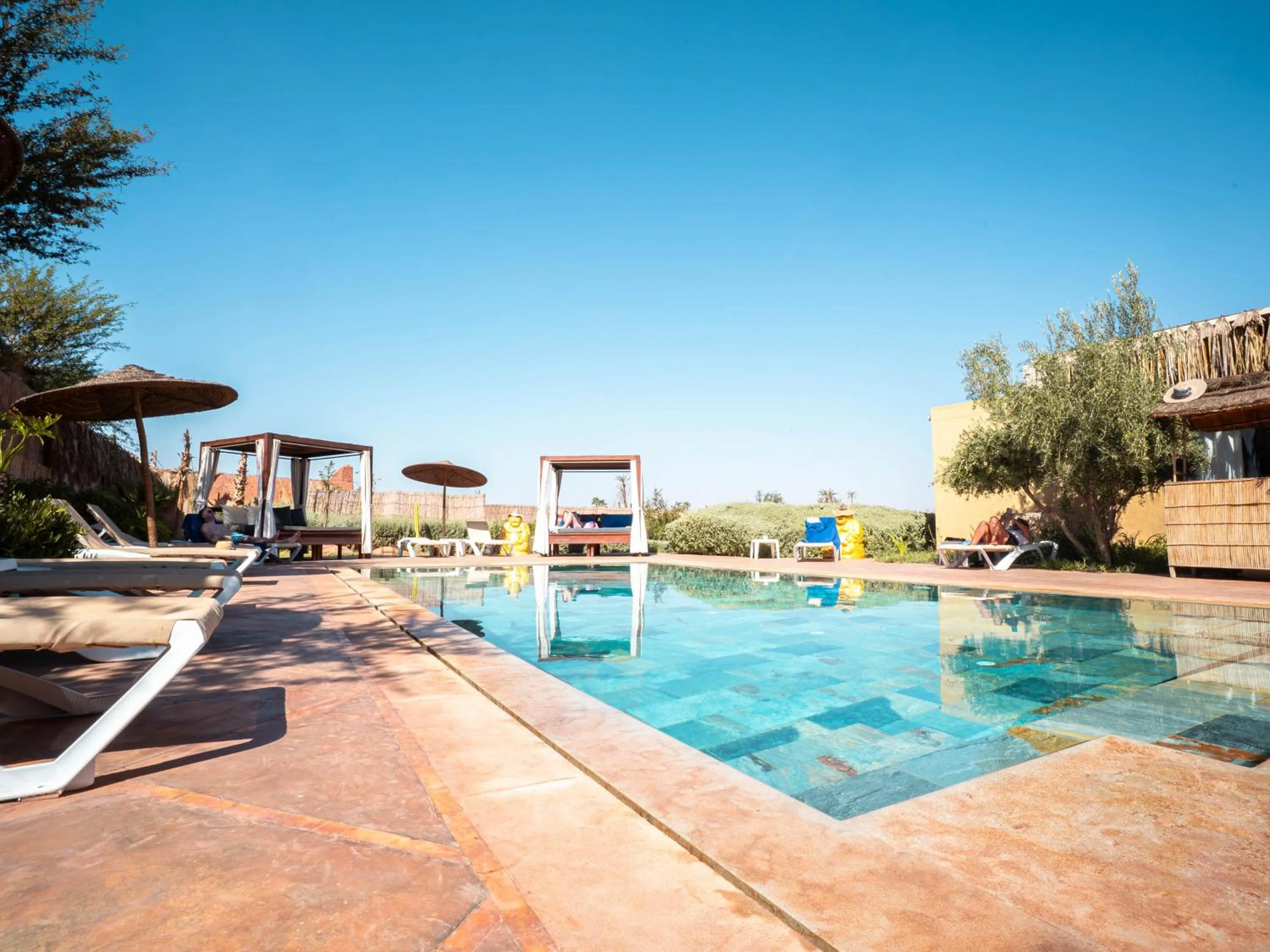 Pool view in Maison Daouia