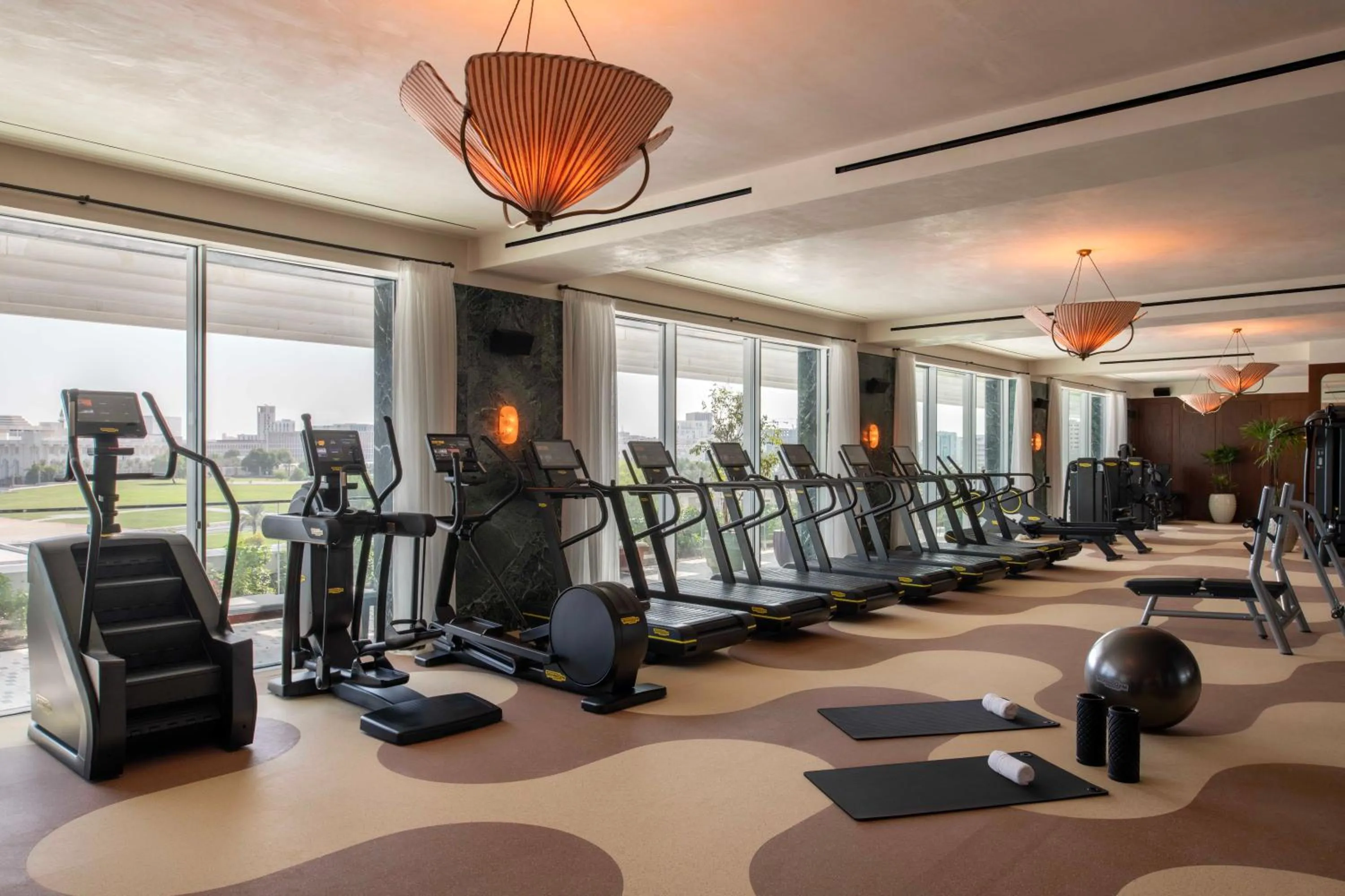 Fitness centre/facilities in The Ned Doha
