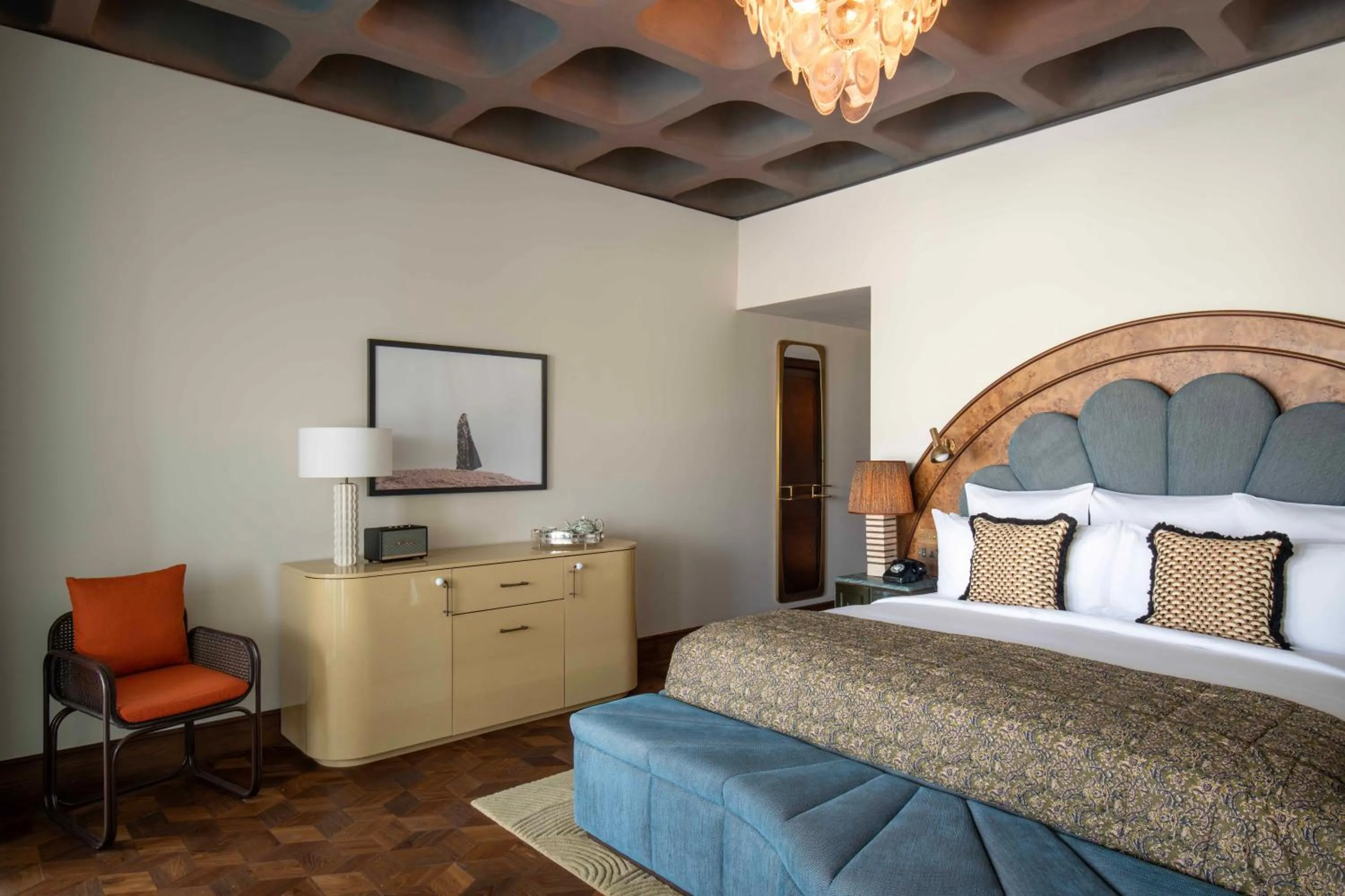 Bedroom, Bed in The Ned Doha