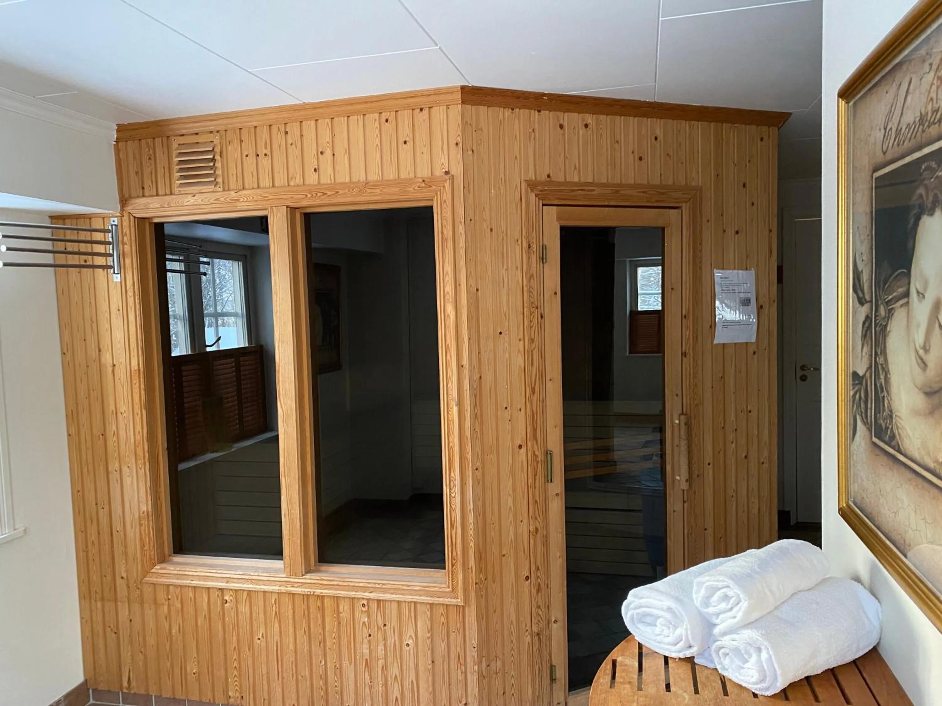 Sauna in Apertins Hotell