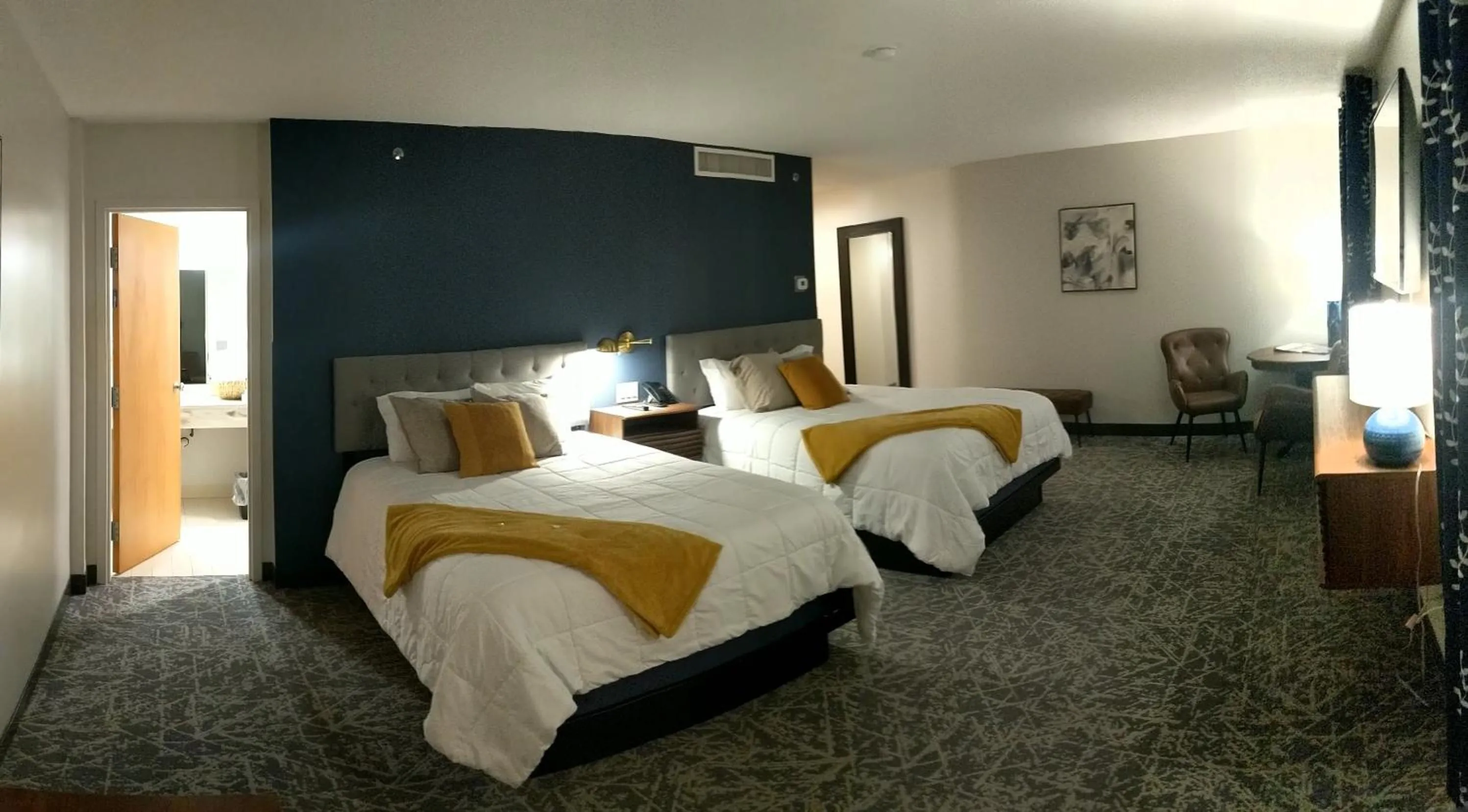 Bed in The Northeastland Hotel