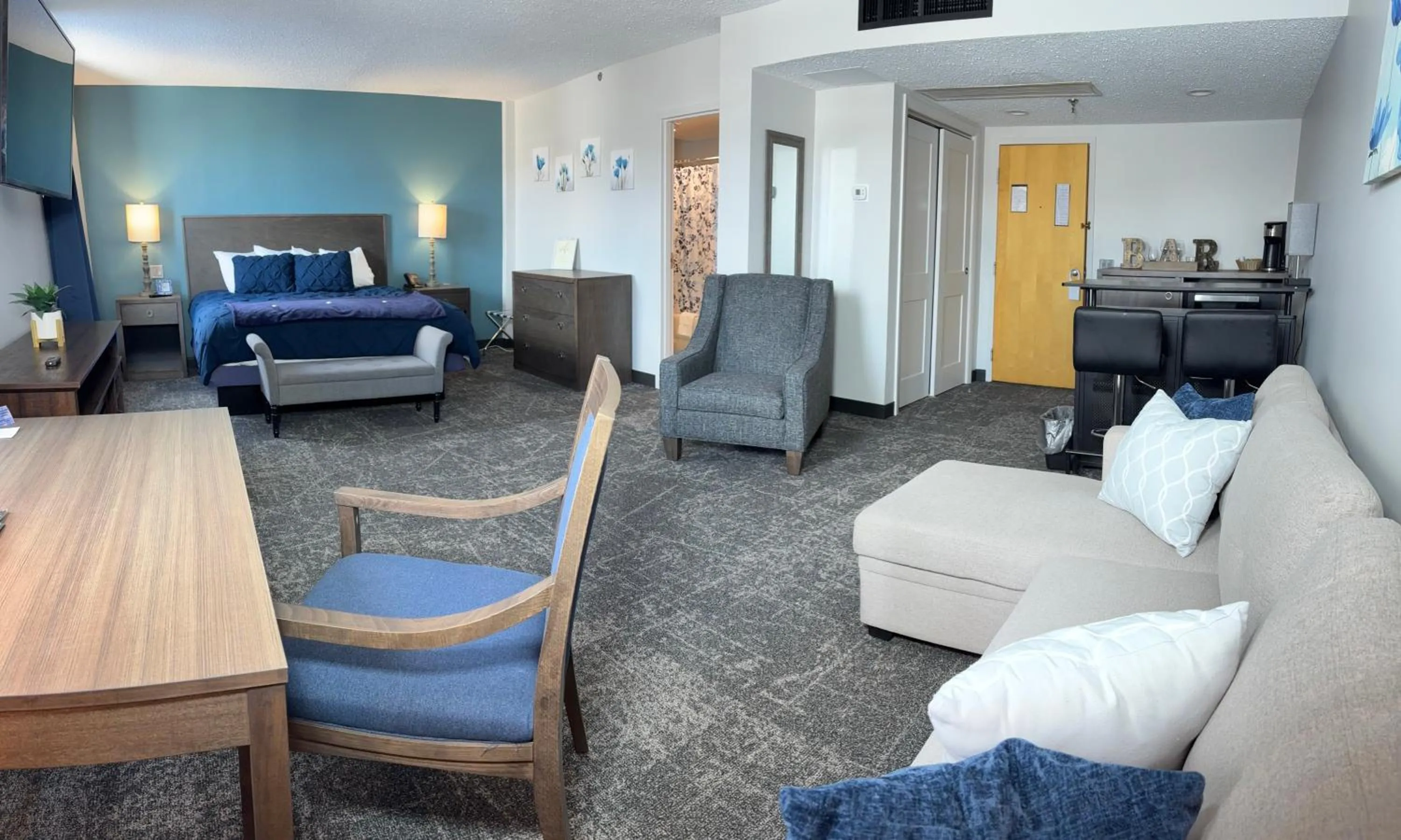 Bed in The Northeastland Hotel