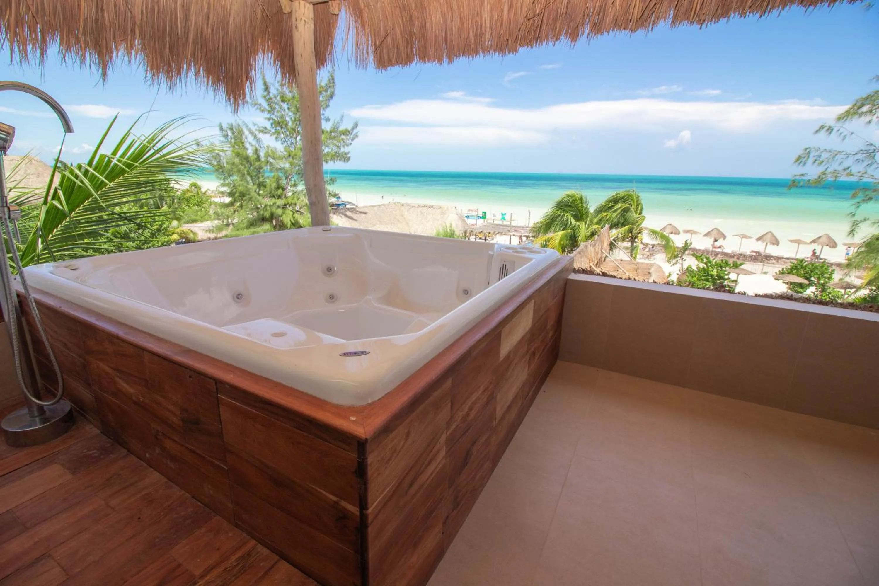 Hot Tub in My Blue Hotel Holbox