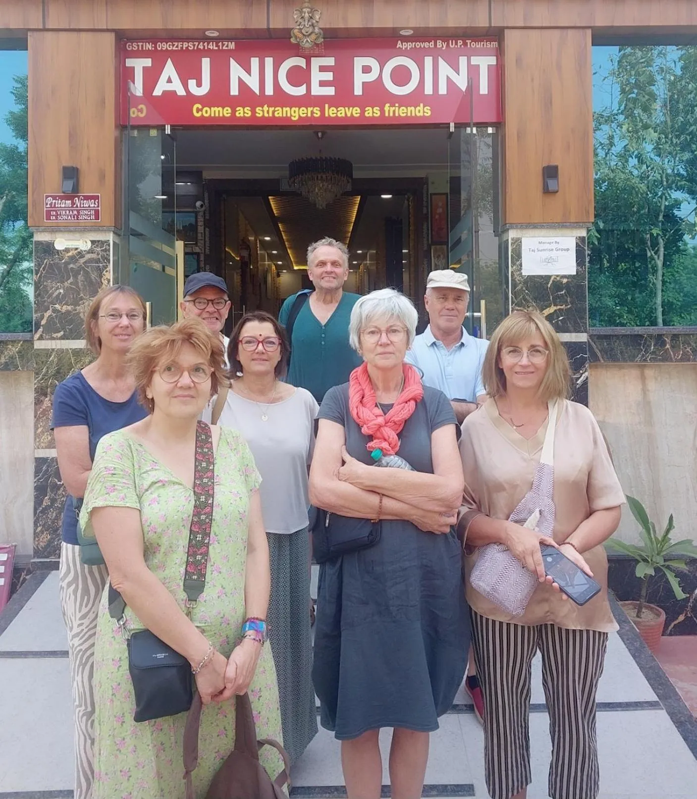 group of guests in Taj Nice Point Manage by Taj Sunrise Group